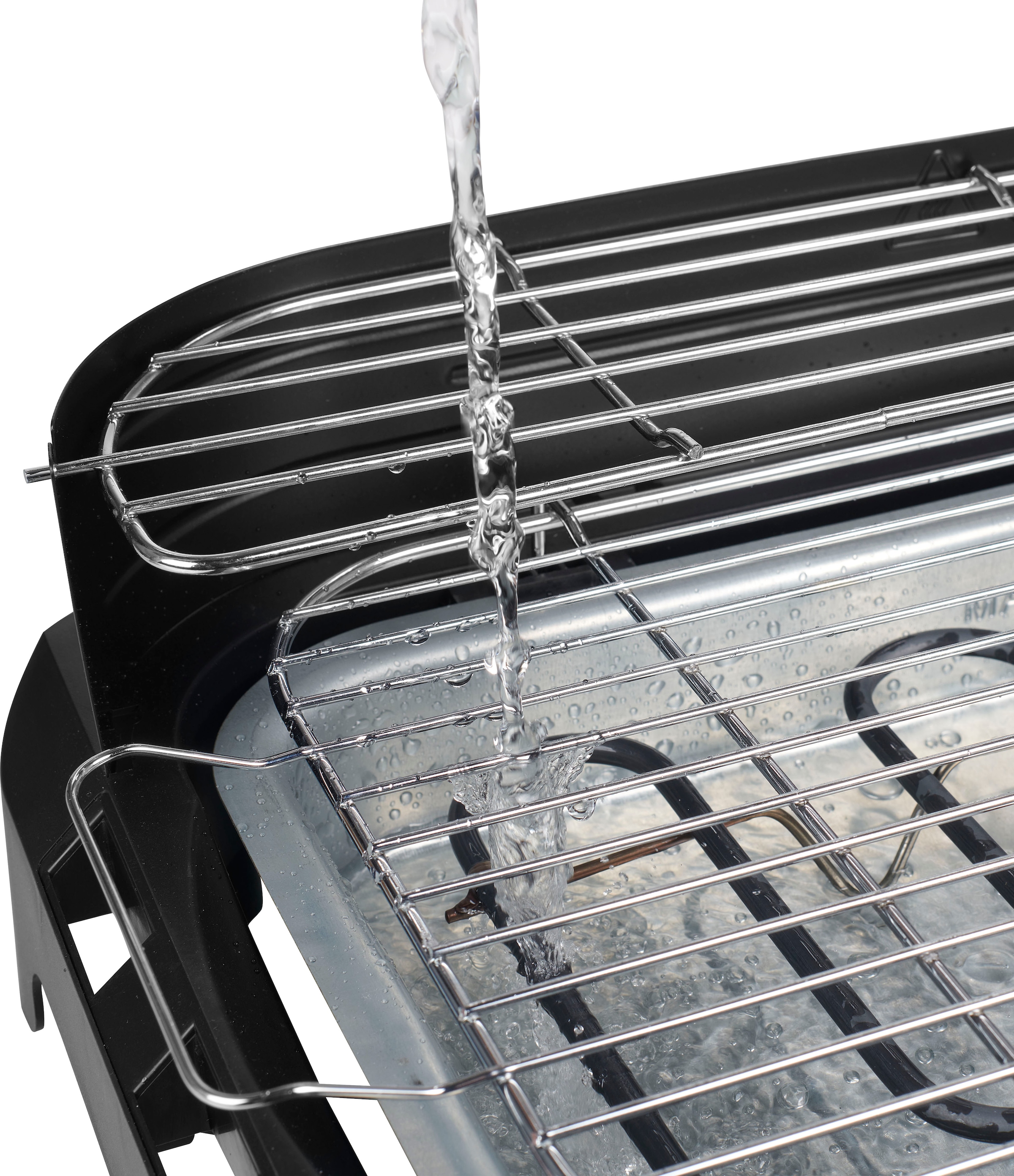 PRINCESS Elektro-Standgrill »112250«, 2200 W, mit Seitentischen, schwarz