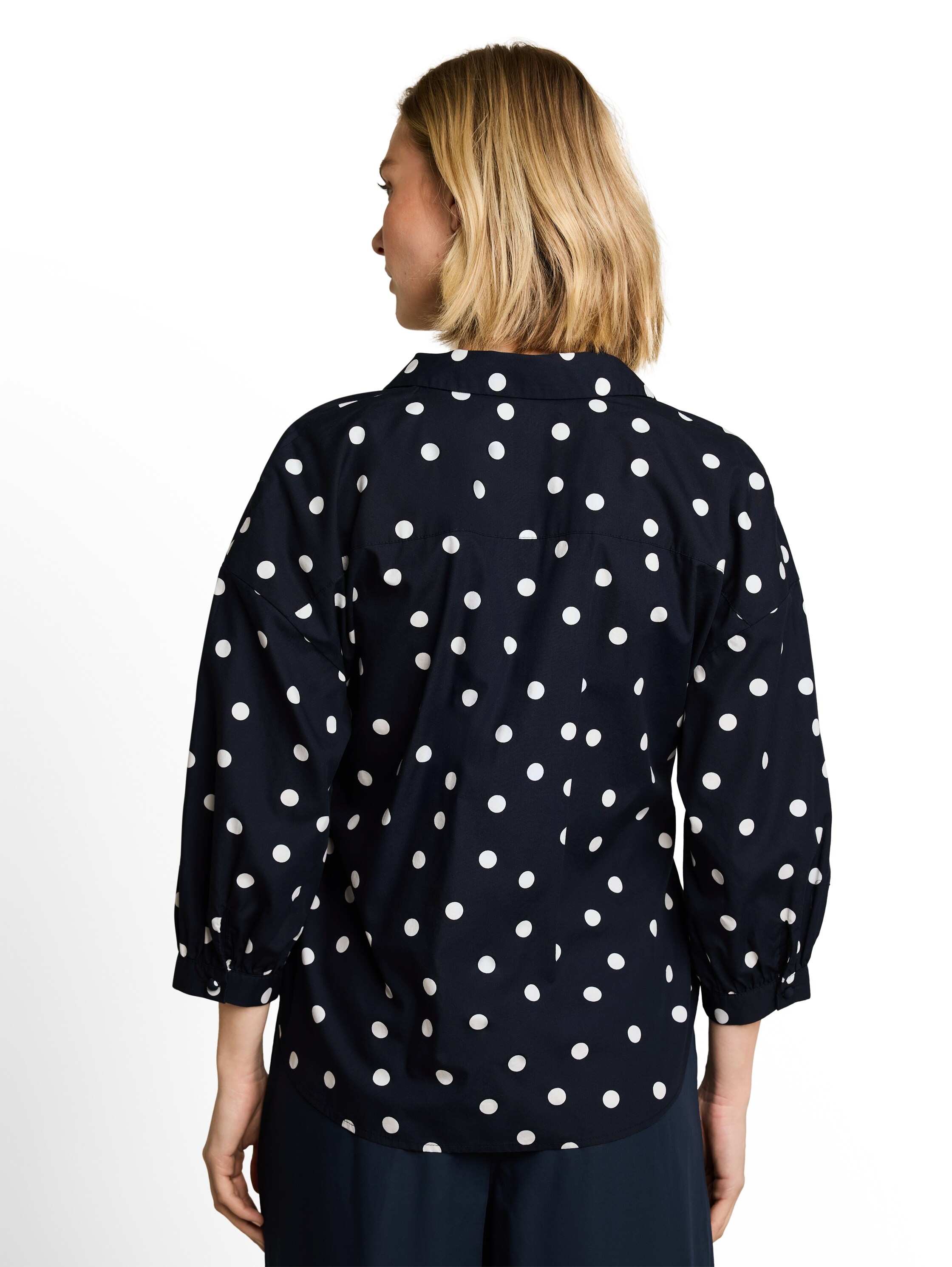 TOM TAILOR Schlupfbluse Sommerbluse mit V-Ausschnitt und Bindeband
