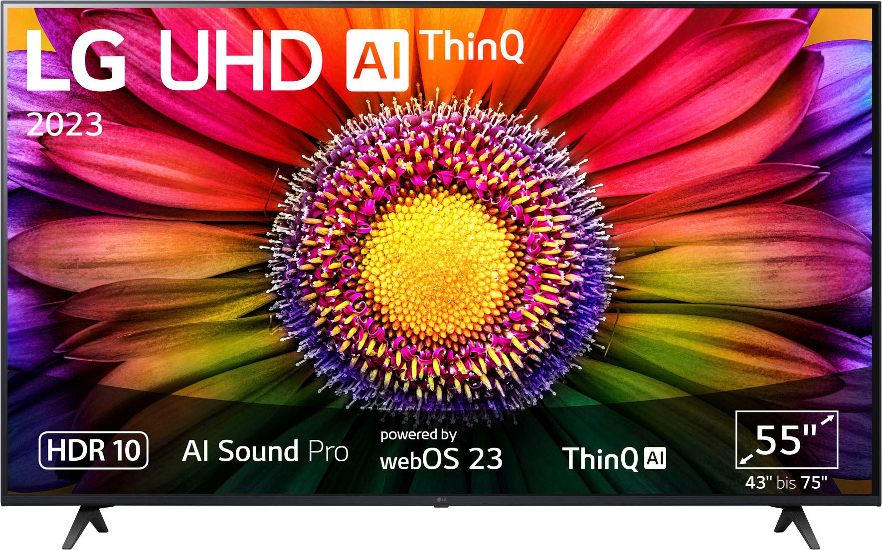 UHD,α5 cm/55 AI-Prozessor,HDR10,AI LED-Fernseher Ultra Mode ➥ 4K Sound 3 Jahre Pro,Filmmaker Smart-TV, »55UR80006LJ«, XXL LG 4K Gen6 139 UNIVERSAL | HD, Zoll, Garantie