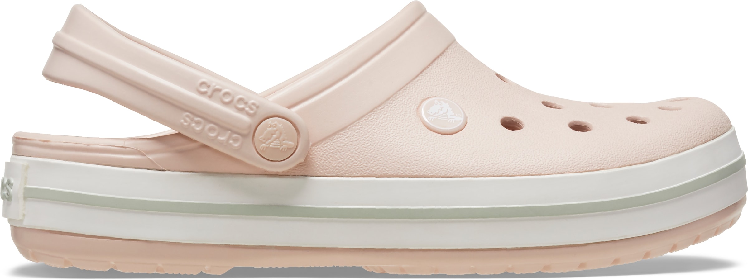 Crocs Clog »Crocband Clog«, Sommerschuh, Schlappen, Hausschuh mit zweifarbiger Laufsohle