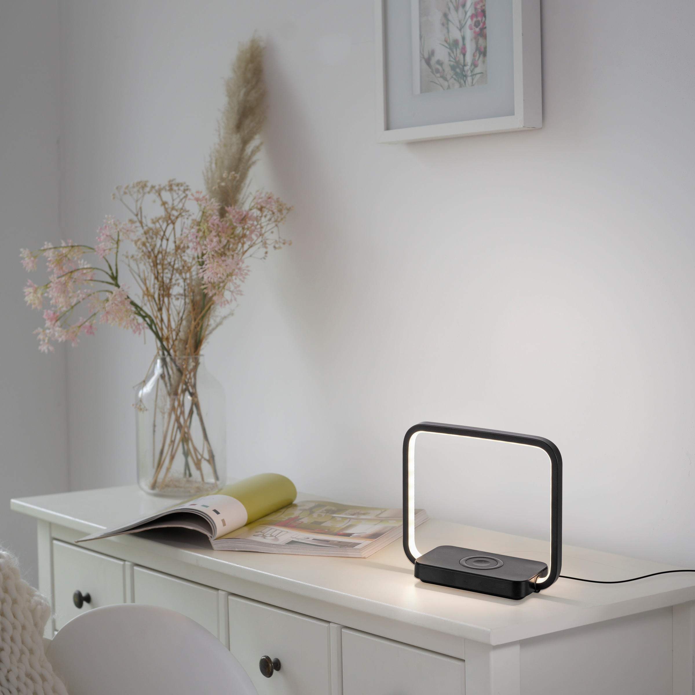 JUST LIGHT Tischleuchte »OMARI«, 1 flammig, Leuchtmittel LED-Board | LED fest integriert, LED, dimmbar über Touchdimmer