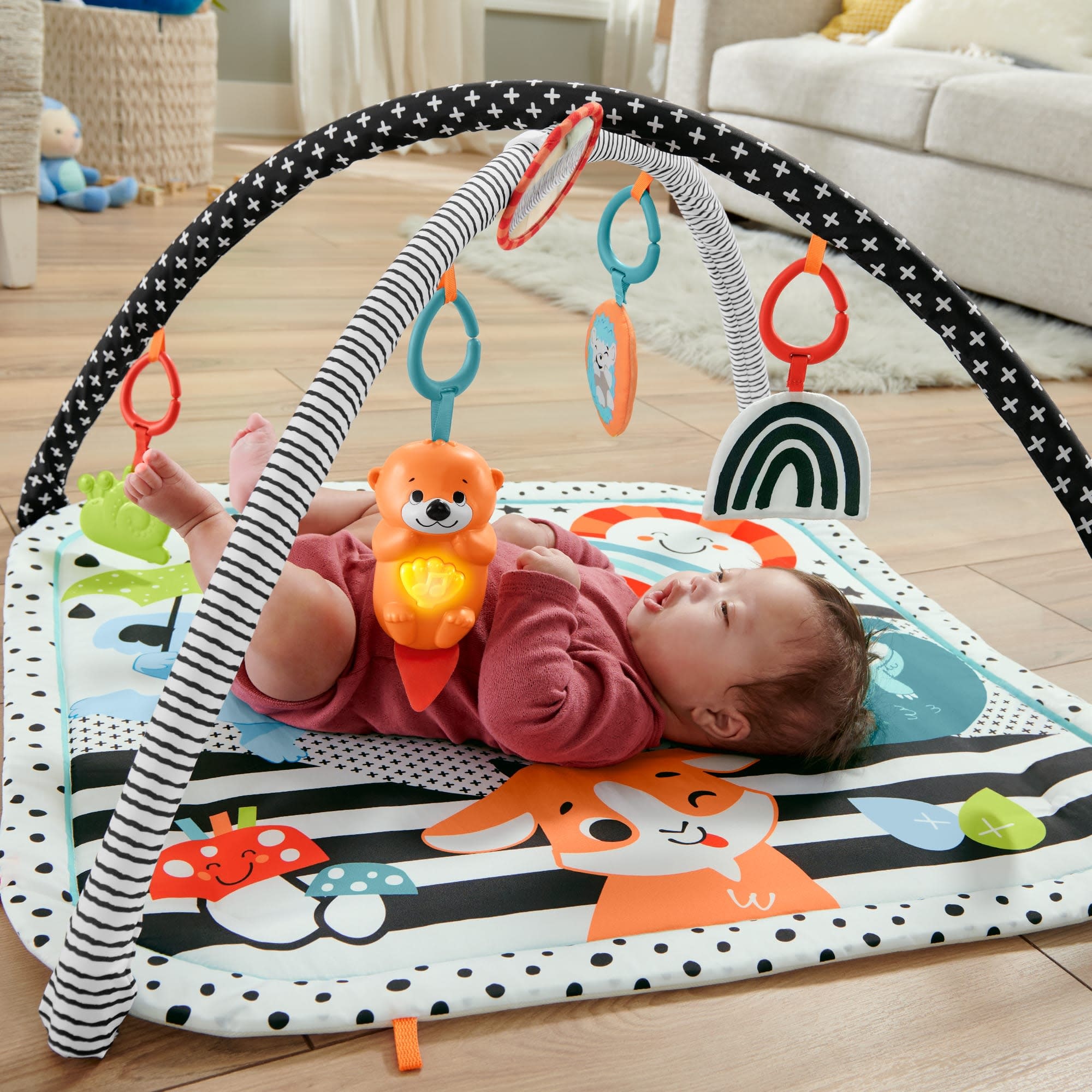 Fisher-Price® Spielbogen »3in1 Glow & Grow Gym« mit Licht- und Soundeffekt