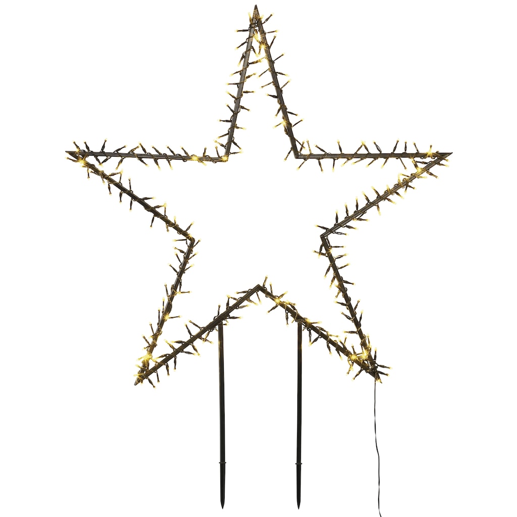 Star-Max LED Stern »Weihnachtsstern, Weihnachtsdeko«, Gartenstecker mit LED-Beleuchtung