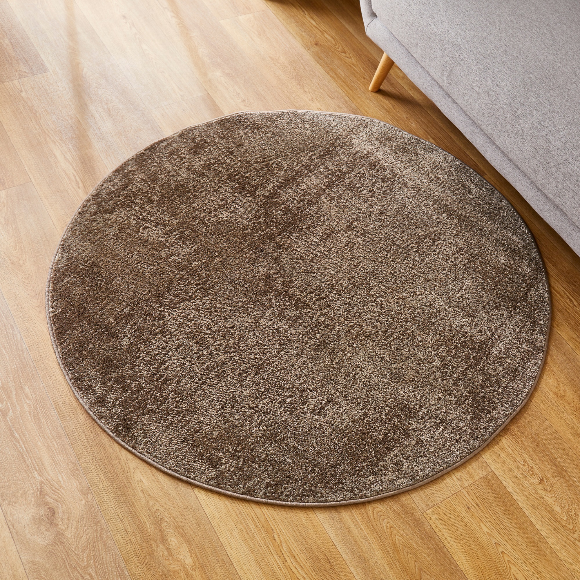 Andiamo Teppich »Luna«, rund, 7 mm Höhe, Kurzflor, modernes Design, ideal im Wohnzimmer & Schlafzimmer