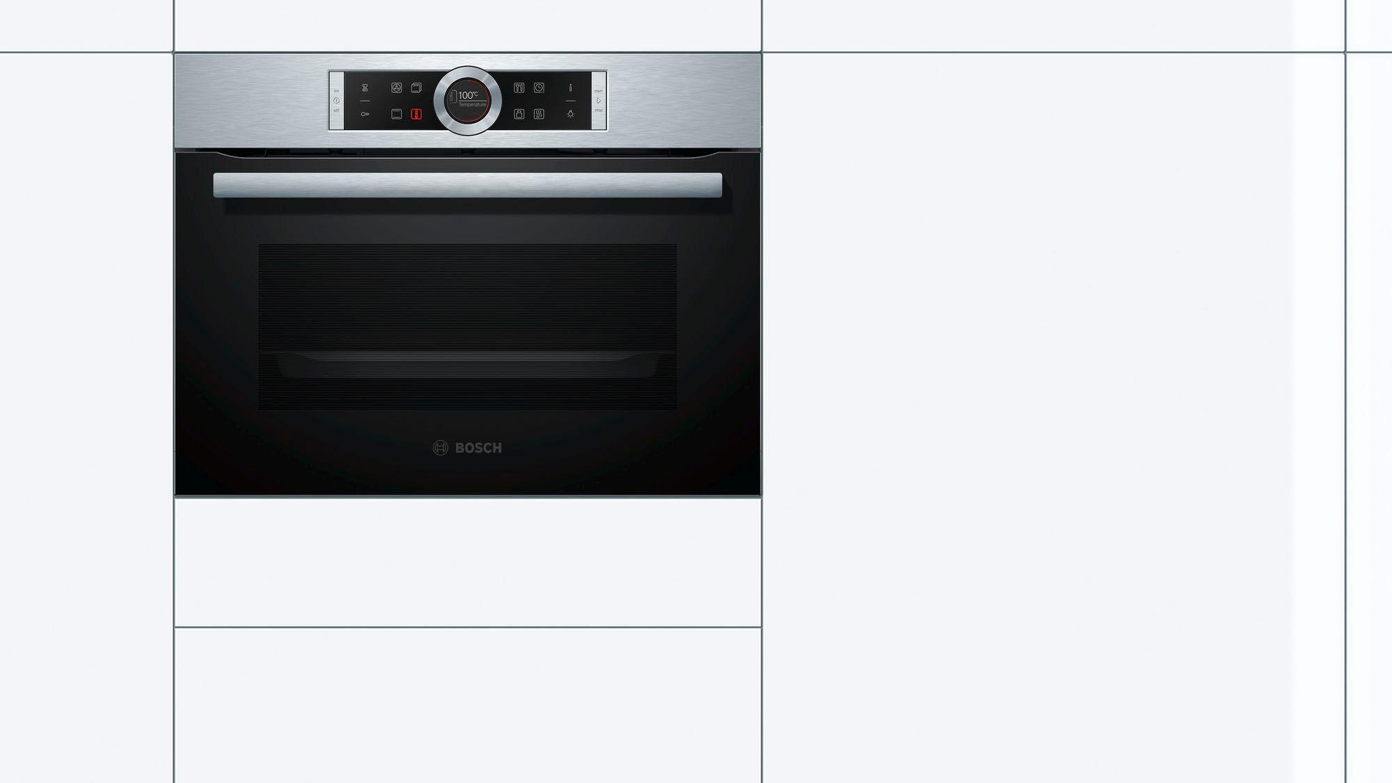BOSCH Einbaubackofen 8 »CBG635BS3«, mit Teleskopauszug nachrüstbar, ecoClean Direct