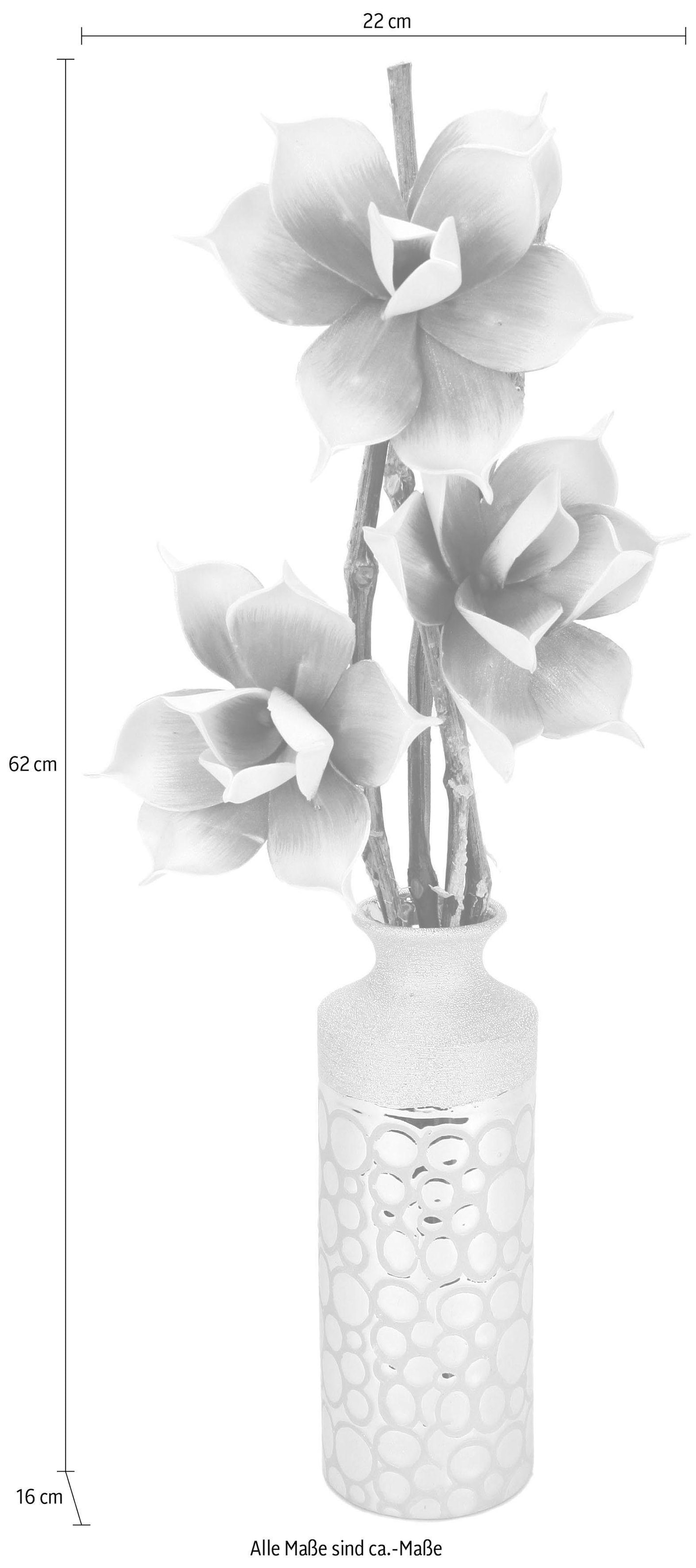 I.GE.A. Kunstblume »Soft-Rosenbund«, in Vase Raten bestellen auf