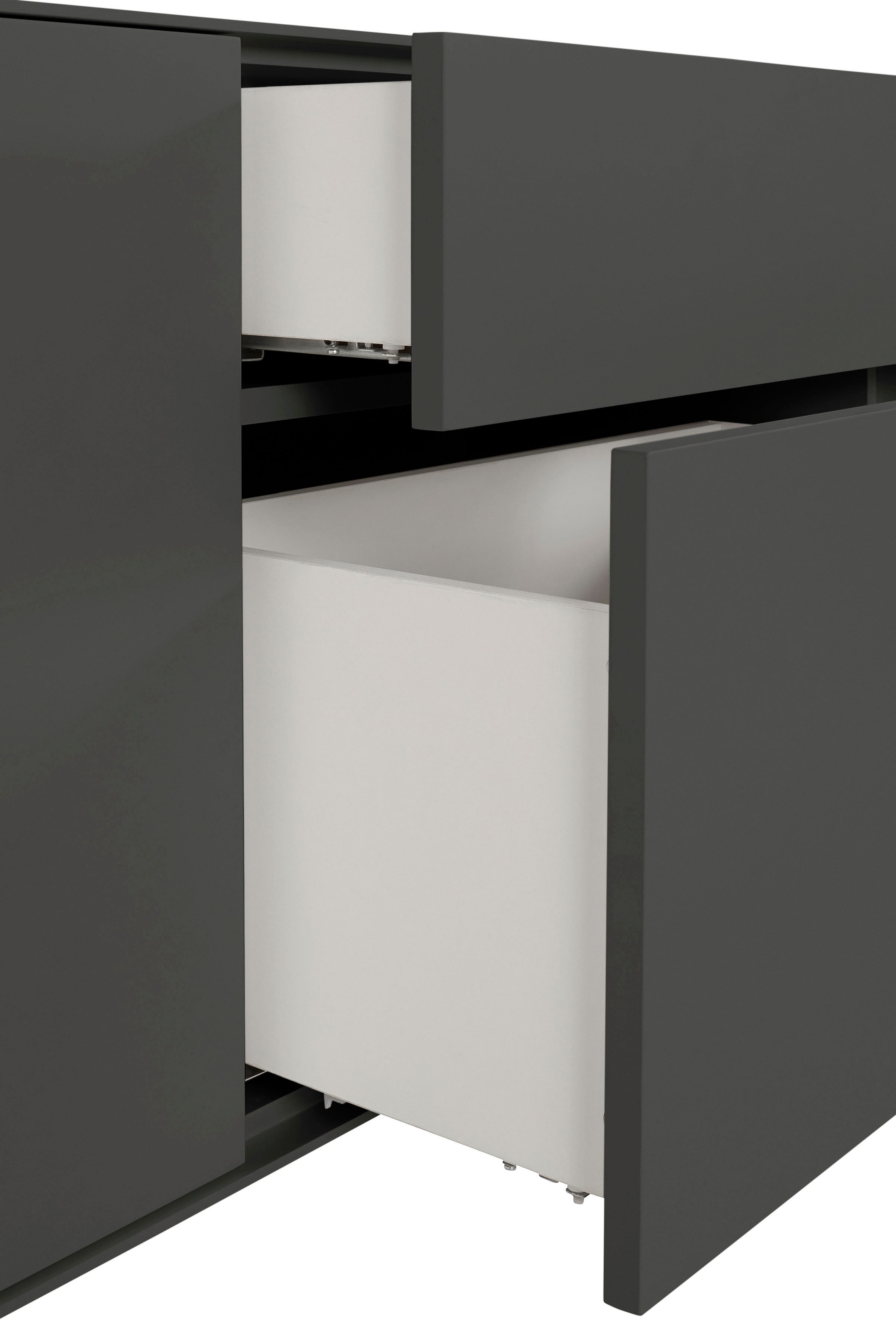 LeGer Home by Lena Gercke Lowboard »Essentials«, Breite: 127 cm, MDF lackiert, Push-to-open-Funktion