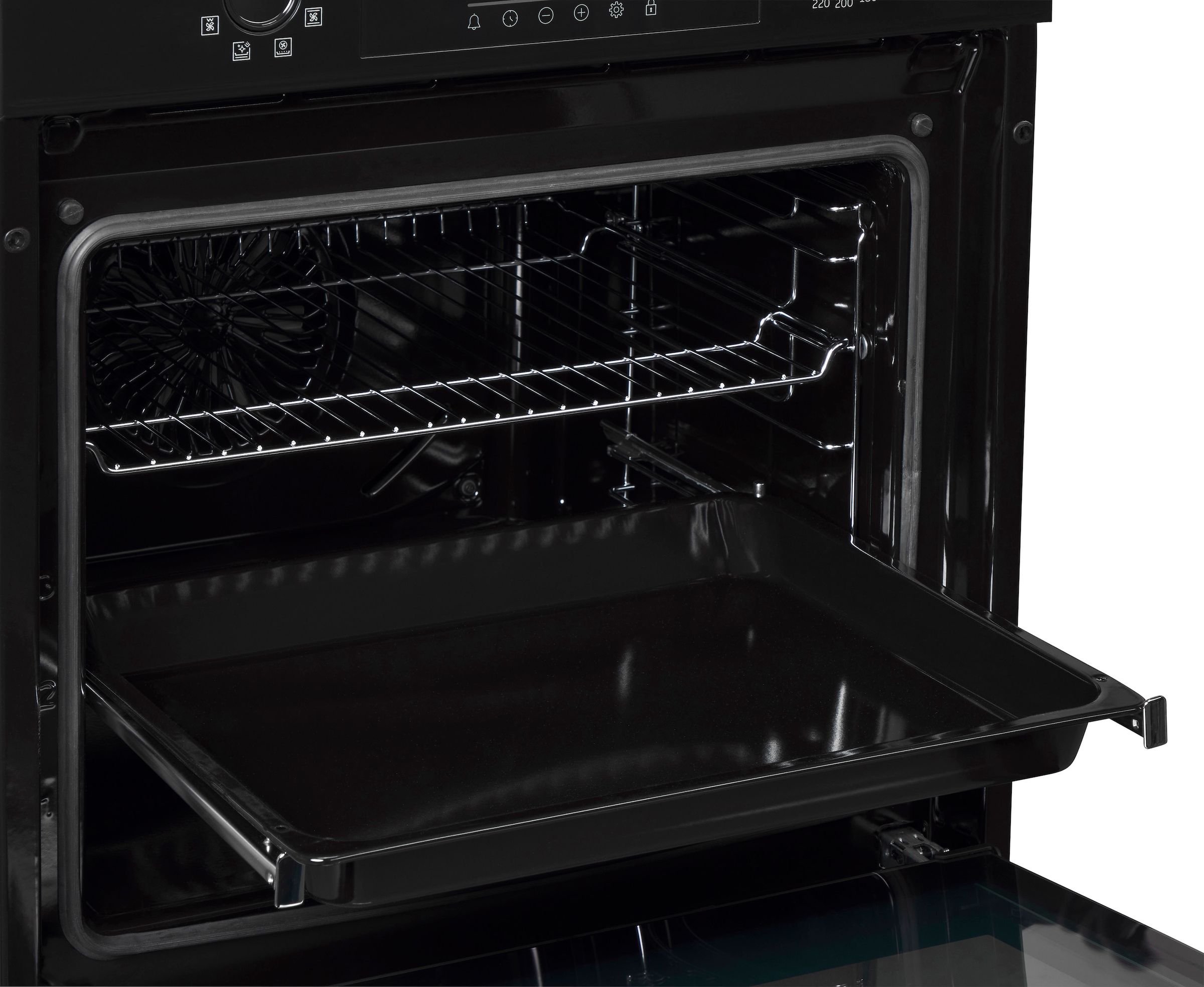BEKO Elektro-Herd-Set »BBSM11340B«, mit 1-fach-Teleskopauszug, AeroPerfect