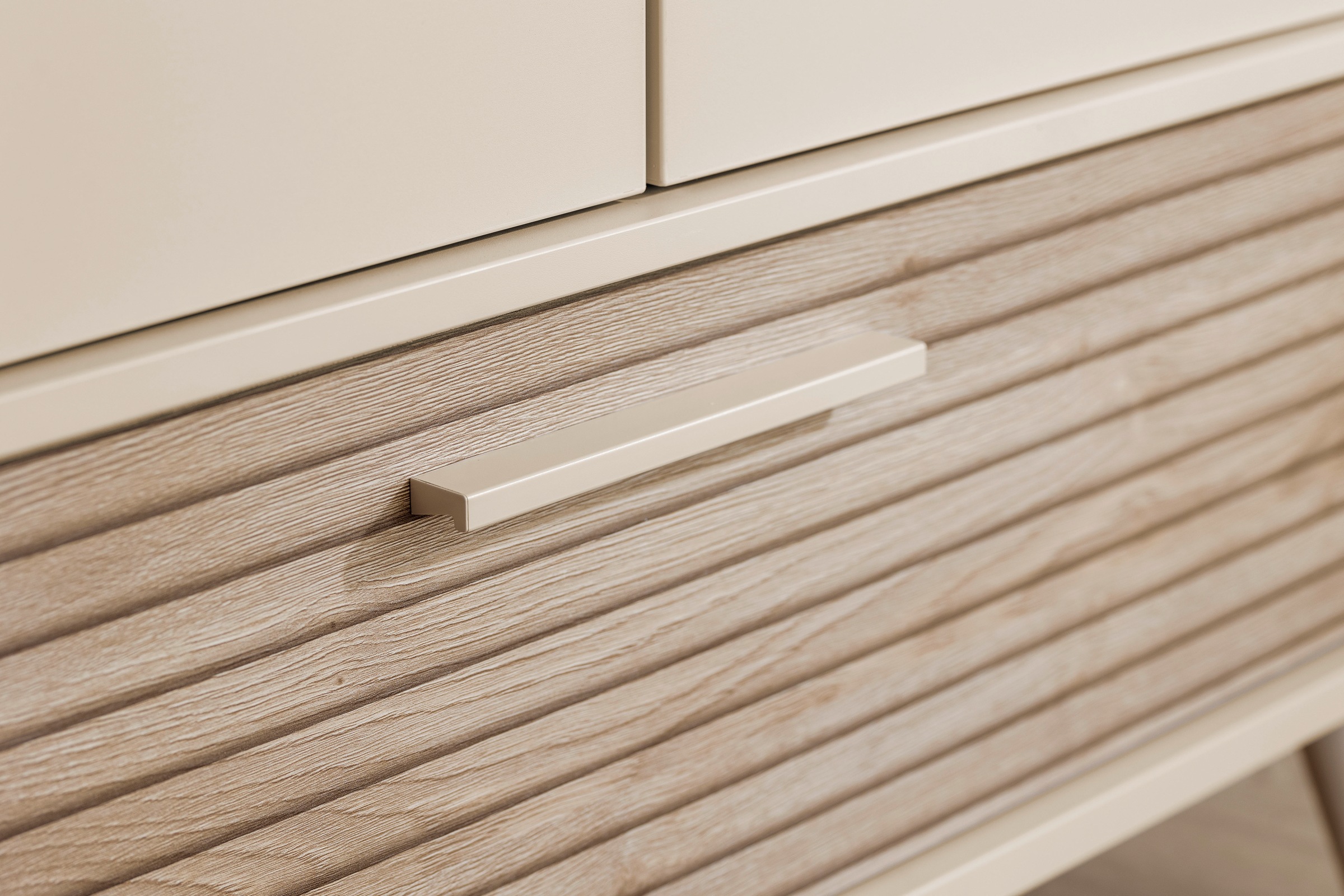 PAIDI Kleiderschrank »EEFJE in Beige mit Schublade und Türen, verschiedene Ausführungen« B/H/T ca. 95-123/139-204/41-57cm, mit 2 oder 3 Türen + Tiny-Variante,  stabiler Drehtürenschrank aus Holz, mit Soft-Close-Funktion