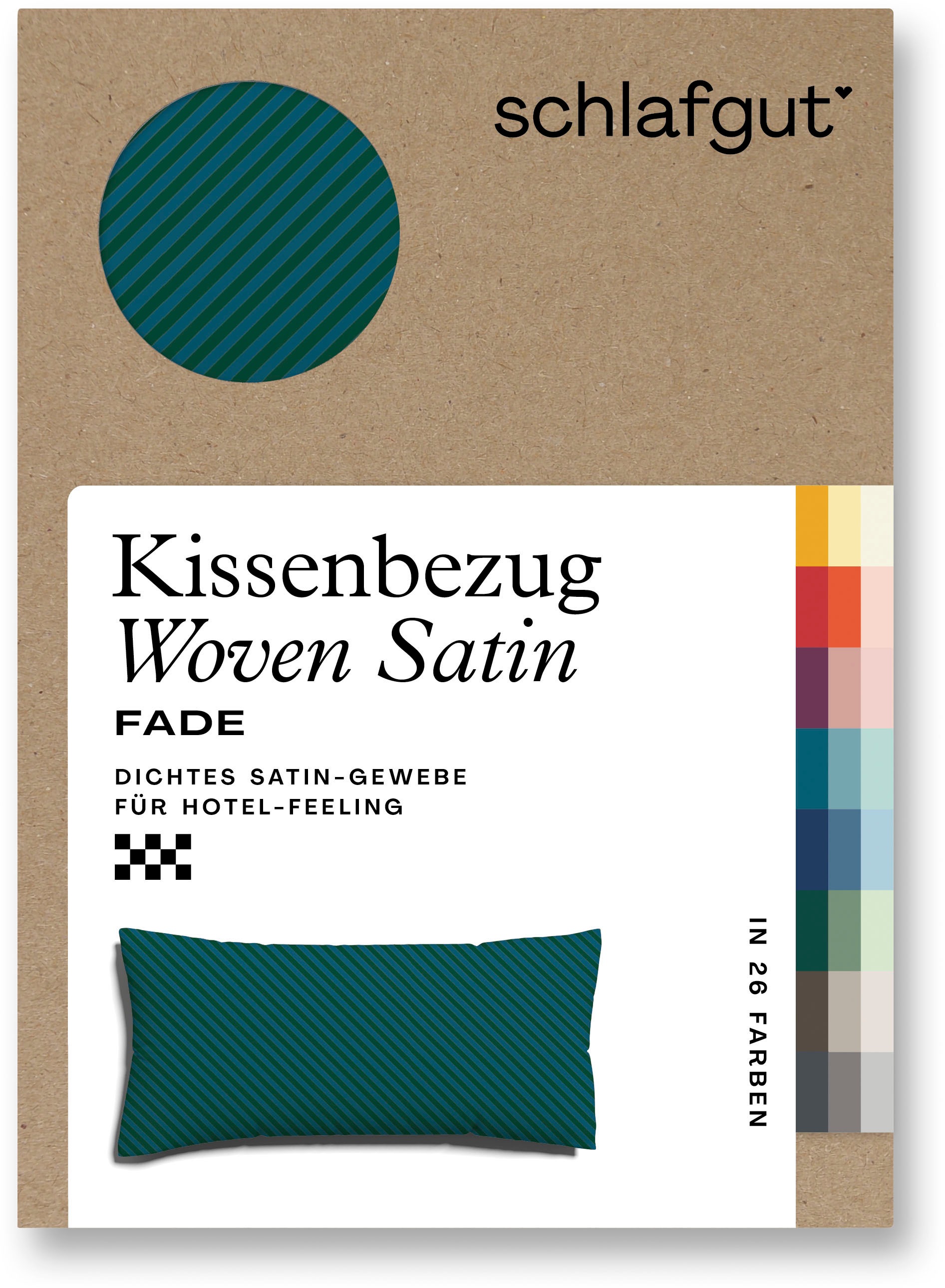 Schlafgut Kissenbezug »Woven Satin Fade«, (1 St.), mit Farbverlauf