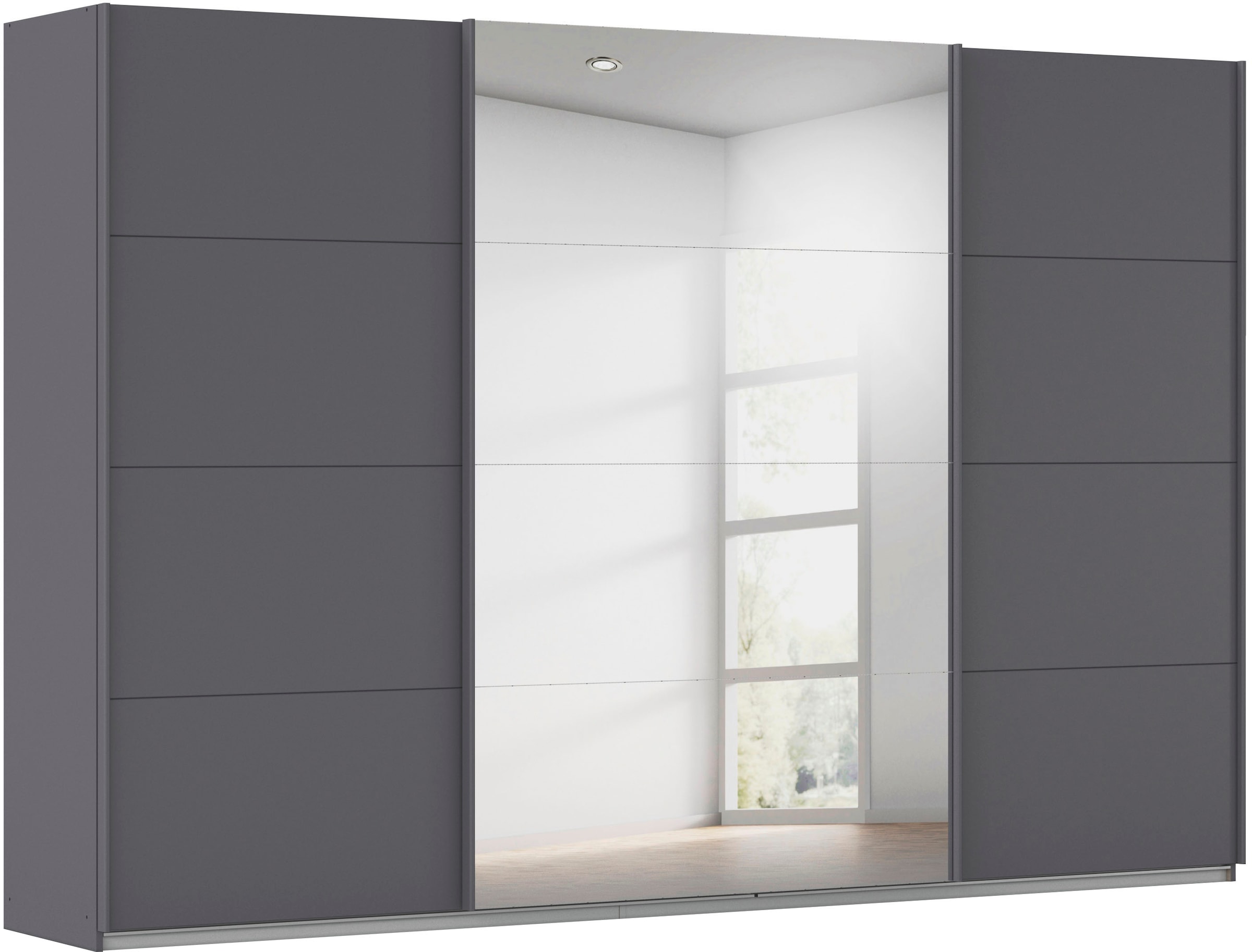 rauch Schwebetürenschrank »Kleiderschrank Schrank OTTO´S CHOICE Garderobe AGORDO«, (in zwei Griff-Farben), Top Innenausstattung, in 4 Breiten und 2 Höhen MADE IN GERMANY