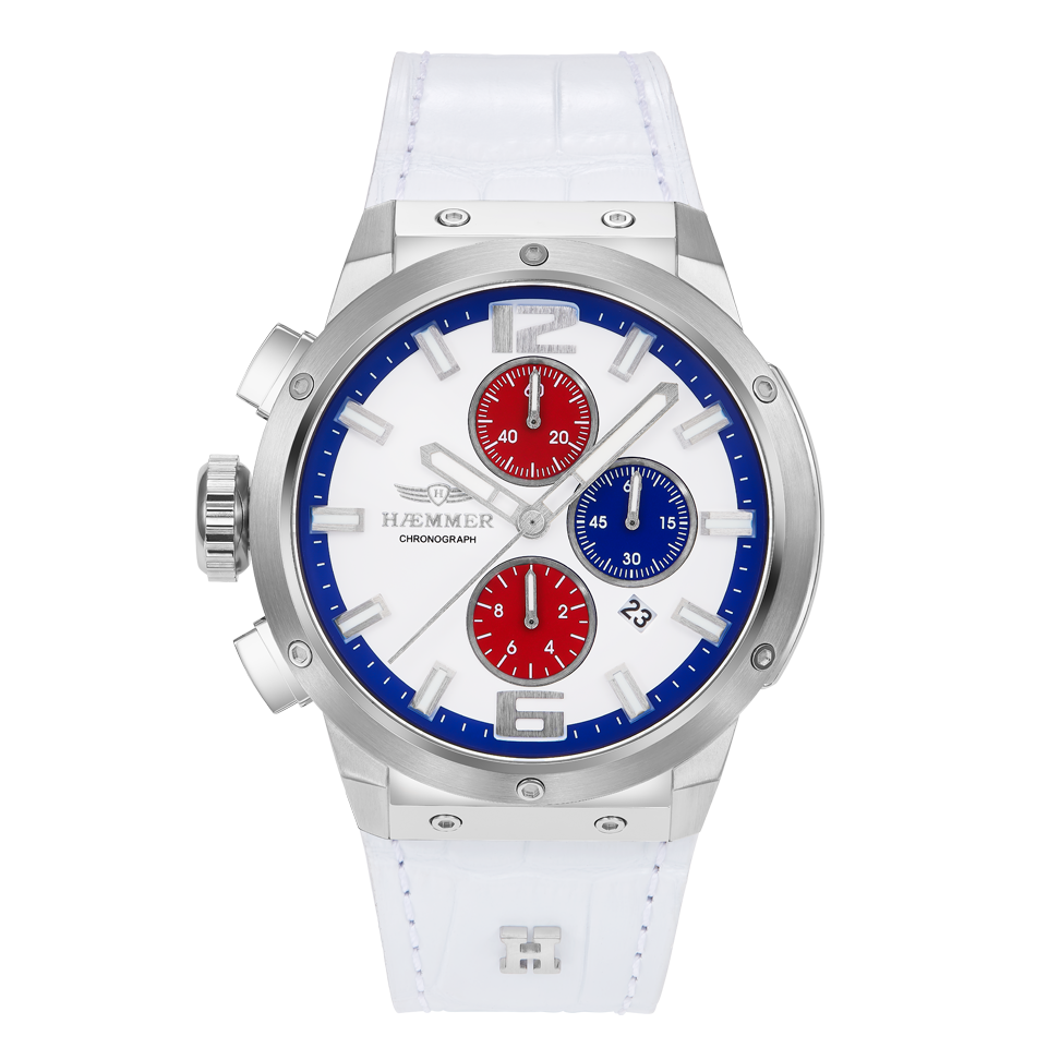 HAEMMER GERMANY Chronograph Quarzuhr, Armbanduhr, Herrenuhr, analog, Tag, Stoppfunktion