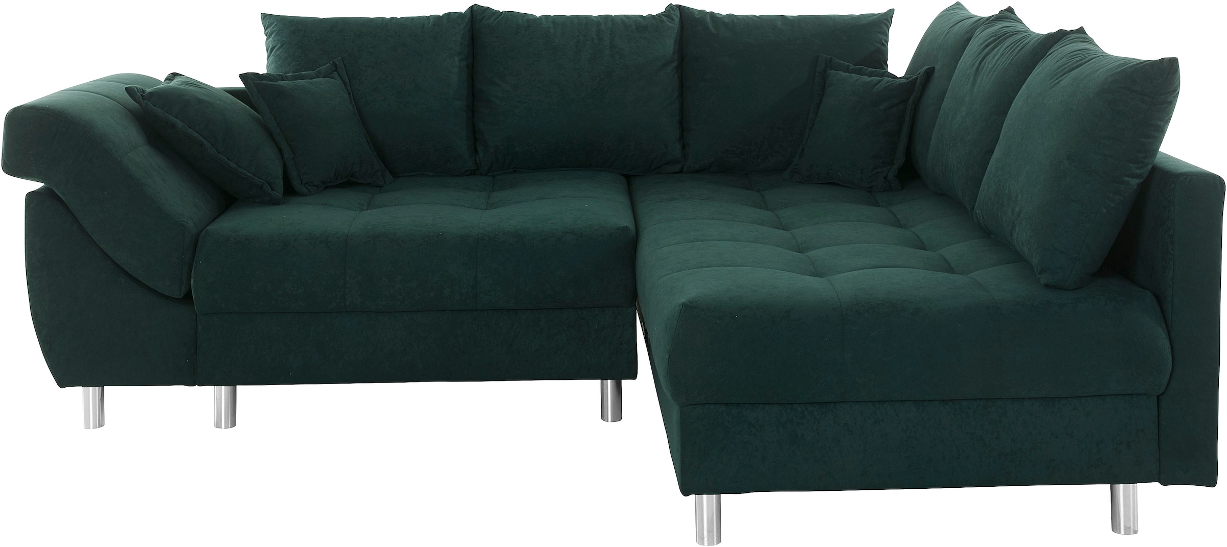 COLLECTION AB Ecksofa Joseli,  mit Zier- und Rückenkissen, komfortable Schanzen-Armlehne