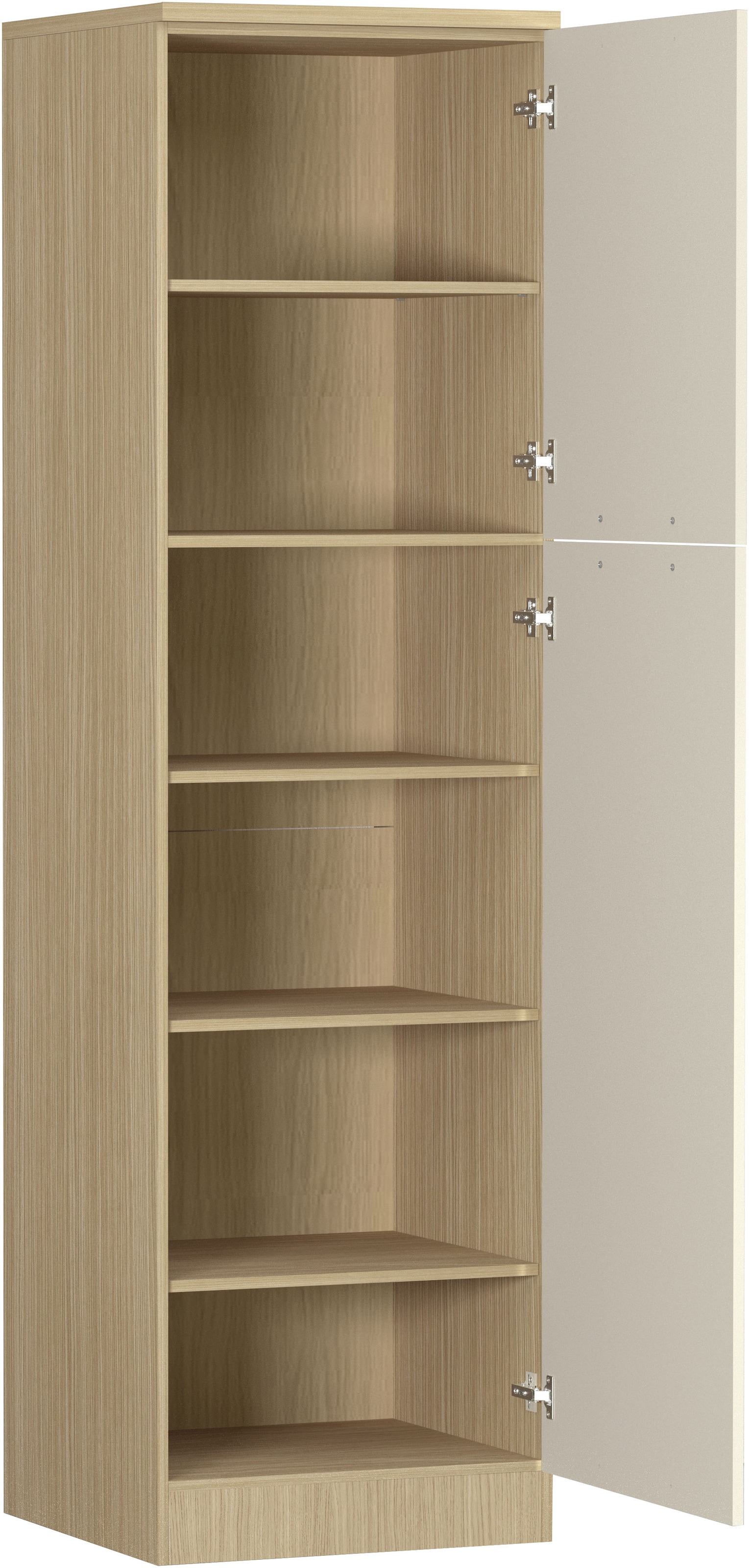 KOCHSTATION Vorratsschrank »Luna, Hochschrank, Küchenvorratsschrank, Speiseschrank, Made in Italy« B/T/H: 60×60×214,5 cm, mit 6 großzügigen Fächern