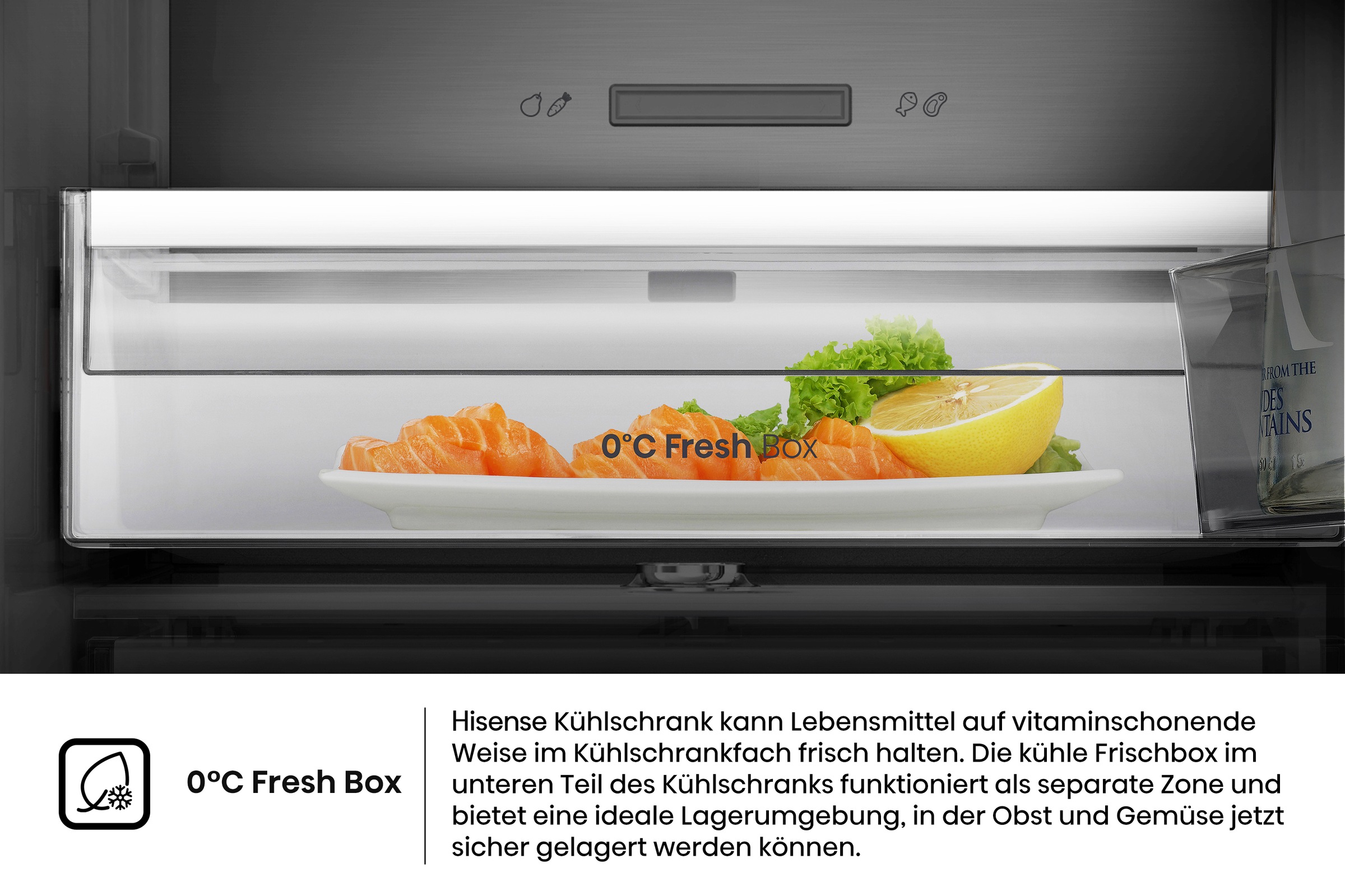 Hisense Kühlschrank »RL5K370GSFC1« 185,6 cm hoch 59,5 cm breit MetalCooling