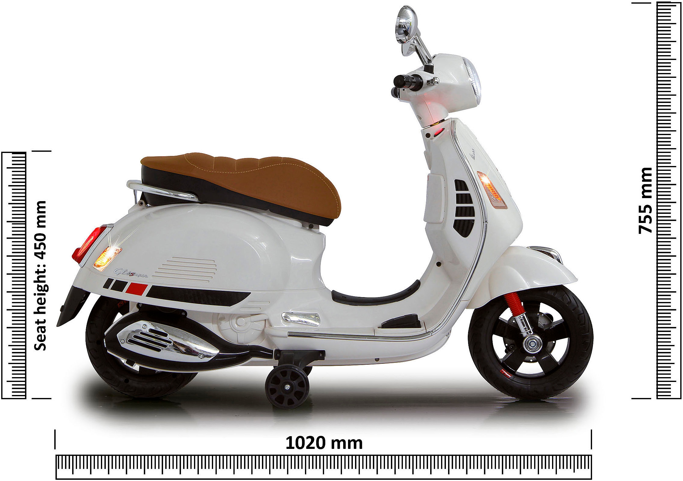 Jamara Elektro-Kinderroller »Ride-on Vespa GTS 125,  Li-Power 12.6« ab 3 Jahren bis 30 kg mit Licht- und Soundeffekten