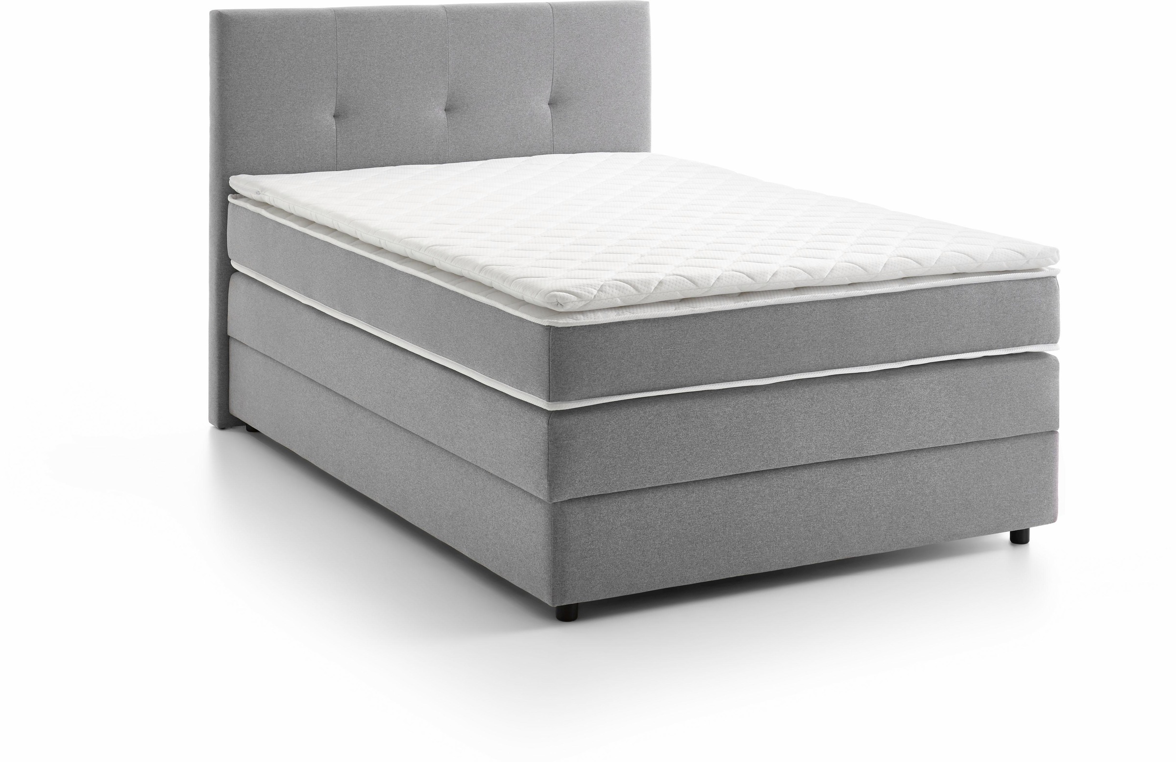 ATLANTIC home collection Boxspringbett »Merlin«, Bonnell-Federkernmatratze, mit Bettkasten und Topper