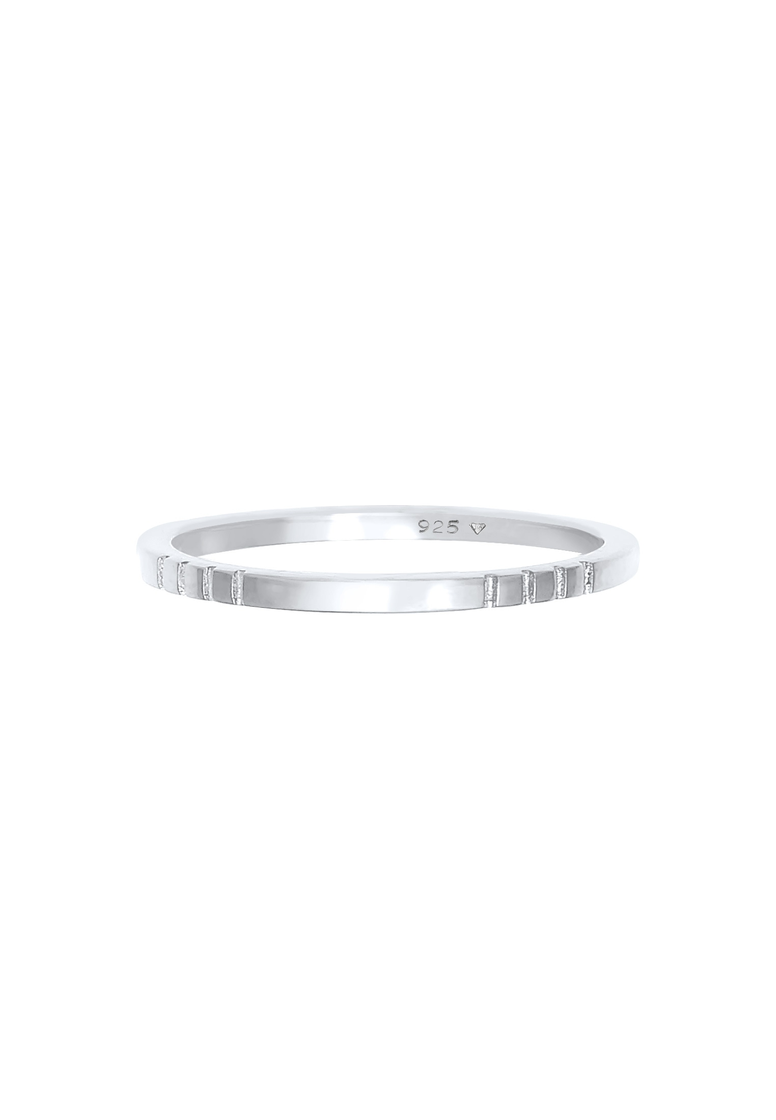 Elli Silberring »Ring Stabelring Bandring Schmal Trend 925 Silber«