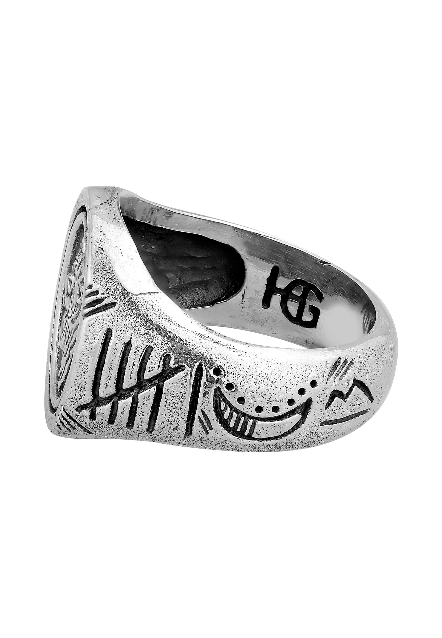 HAZE & GLORY Siegelring »Ring Siegelring - Tiger 925 Silber«