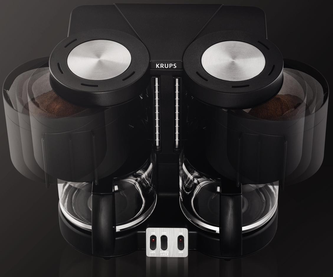 Krups Filterkaffeemaschine »KM8508.11 Duothek Plus«, 1 l Kaffeekanne, Papierfilter, 1x4, 1l Kaffeekanne, Papierfilter 1x4, Kombiautomat für Kaffee und Tee