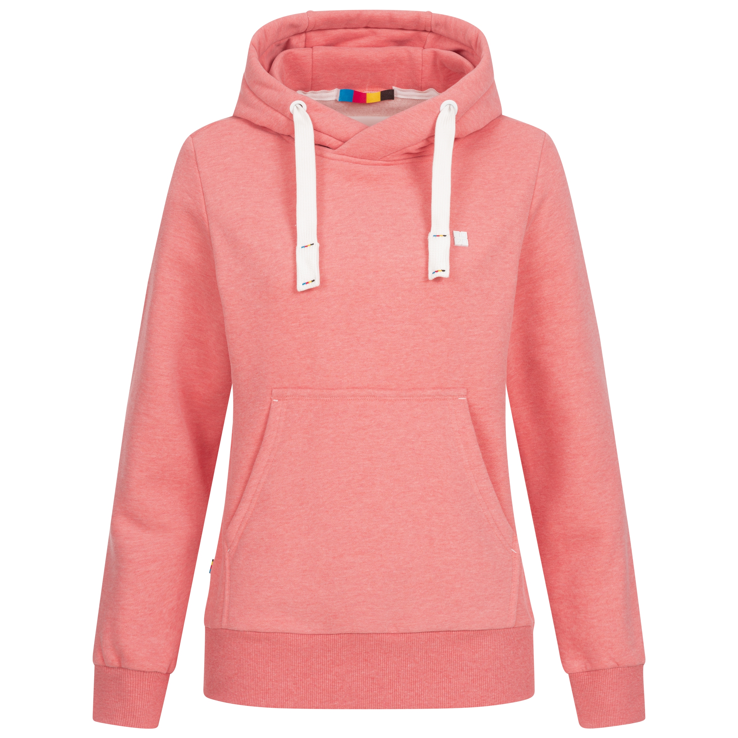 DEPROC Active Kapuzensweatshirt »HildaCMYK II WOMEN« weiche Fleecejacke mit Kängurutasche