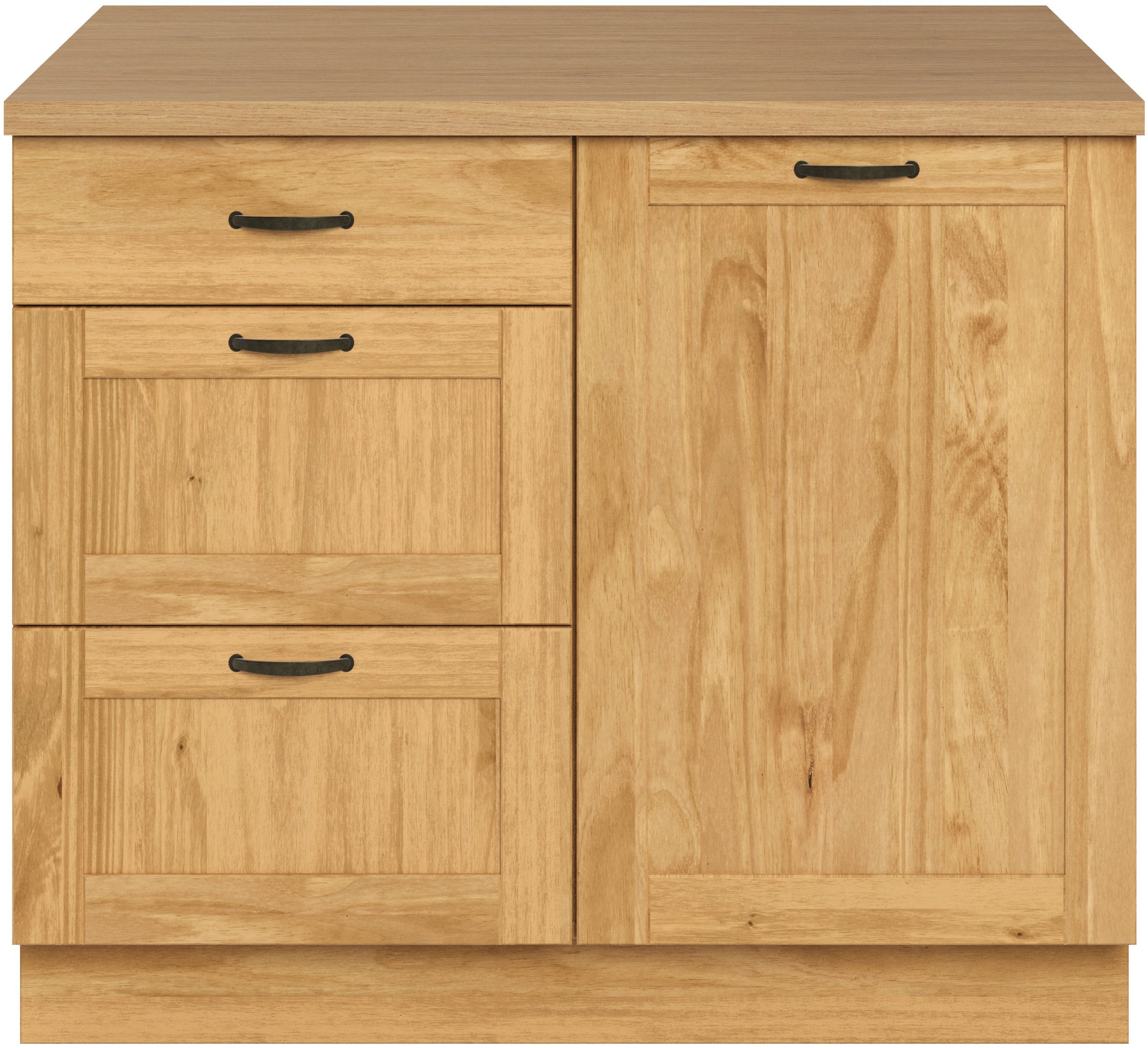 Home affaire Unterschrank »Teramo« Breite 100 cm, 1 Tür, 3 Schubkästen