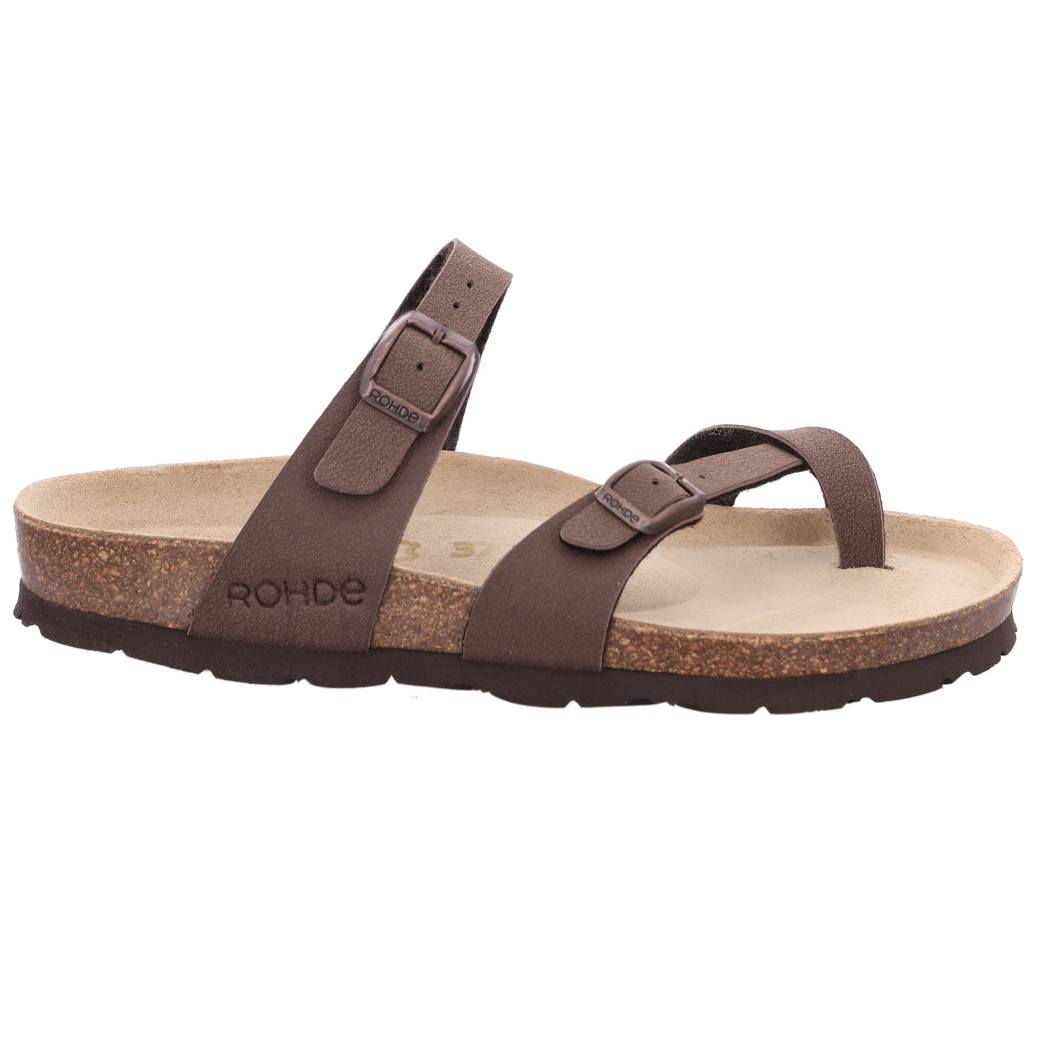 Rohde Zehentrenner »ALBA«  Pantolette, Sommerschuh, Urlaubsschuh mit vorgeformten Fußbett