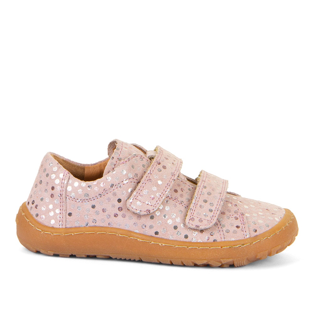 froddo® Klettschuh »Barefoot Base«, Konfirmationsschuh, Barfußschuh mit Metallic-Dots verziert