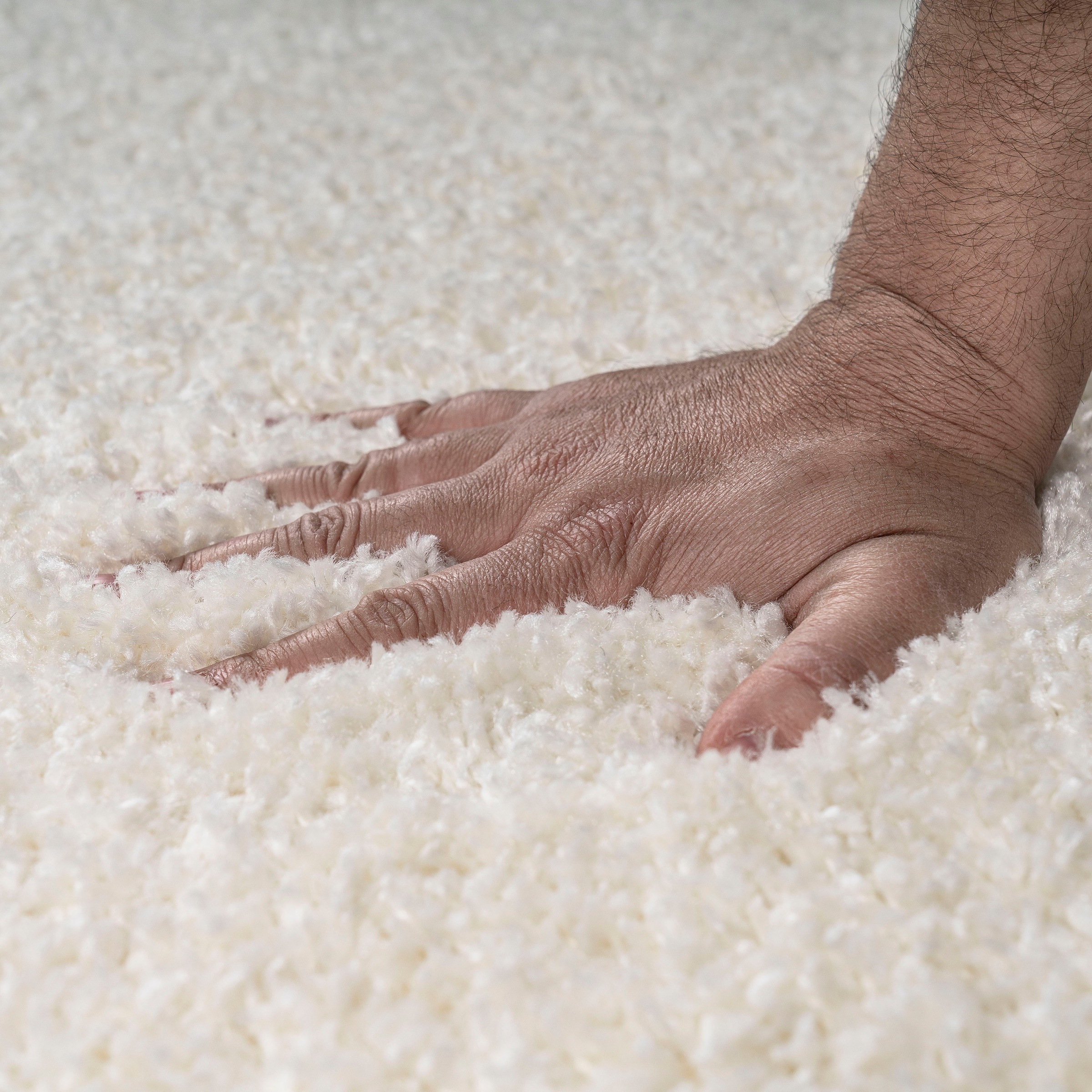 Home affaire Hochflor-Teppich »Viva«, rechteckig, 45 mm Höhe, Uni Farben, einfarbig, besonders weich und kuschelig