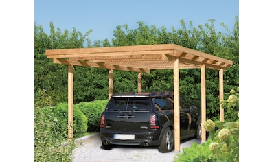 Einzelcarport »Bamberg«, Holz, 259 cm, natur