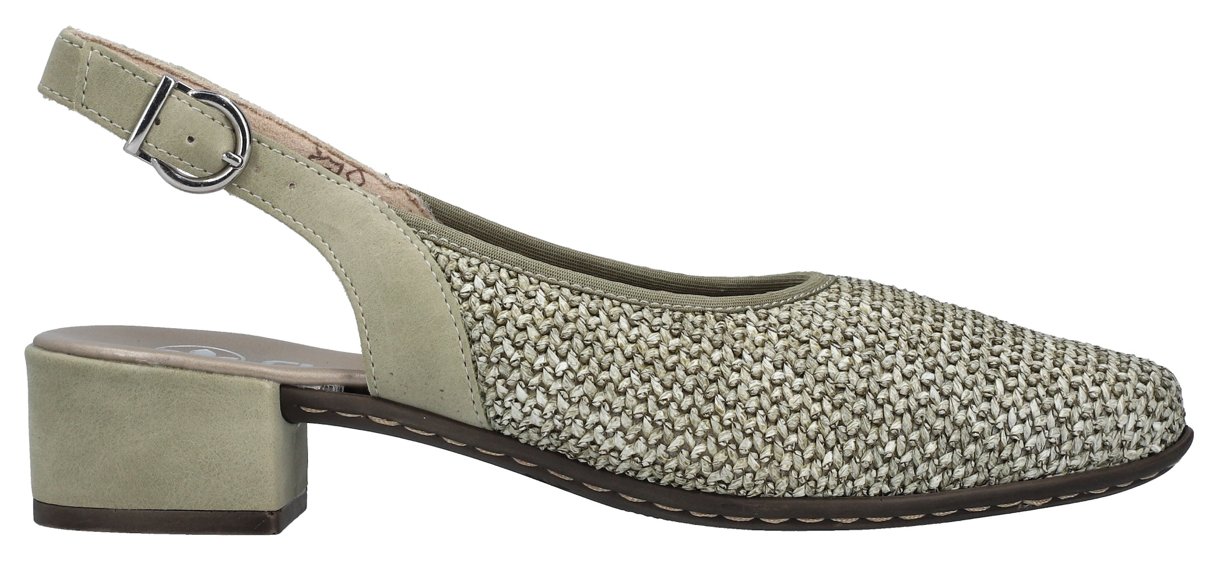 Rieker Slingsandale  Sommerschuh, Festtagsschuh, Blockabsatz, mit Riemchen