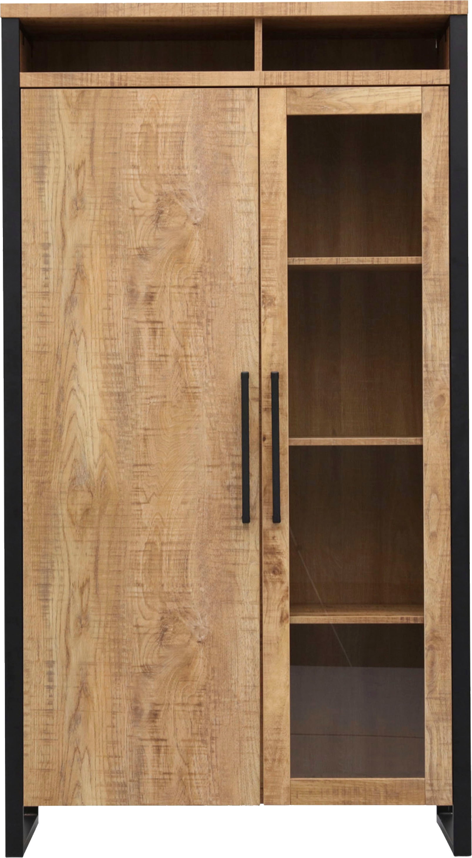 OMG Design Vitrine »Carriba Wohnzimmerschrank« Höhe 190 cm, mit Soft-Close
