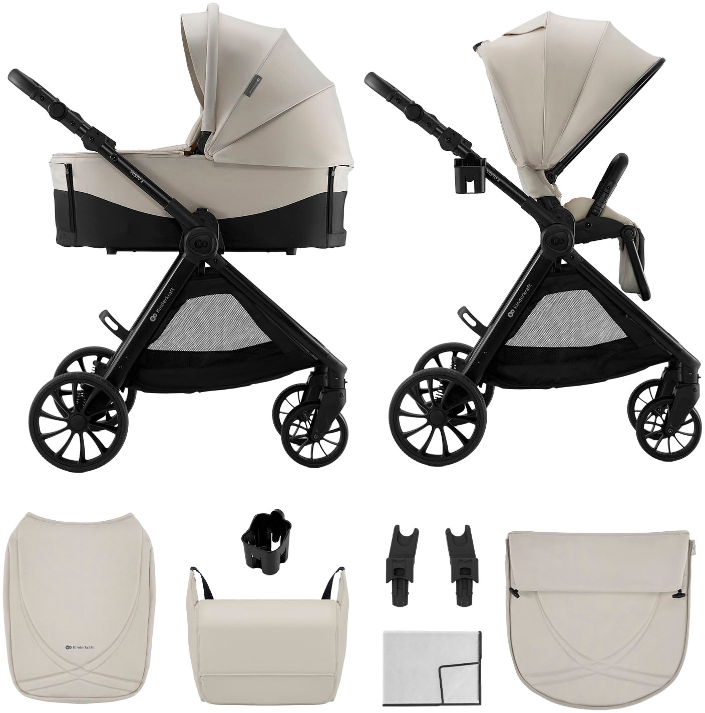 Kinderkraft Kombi-Kinderwagen »VESTO 2 - 2in1« 22 kg