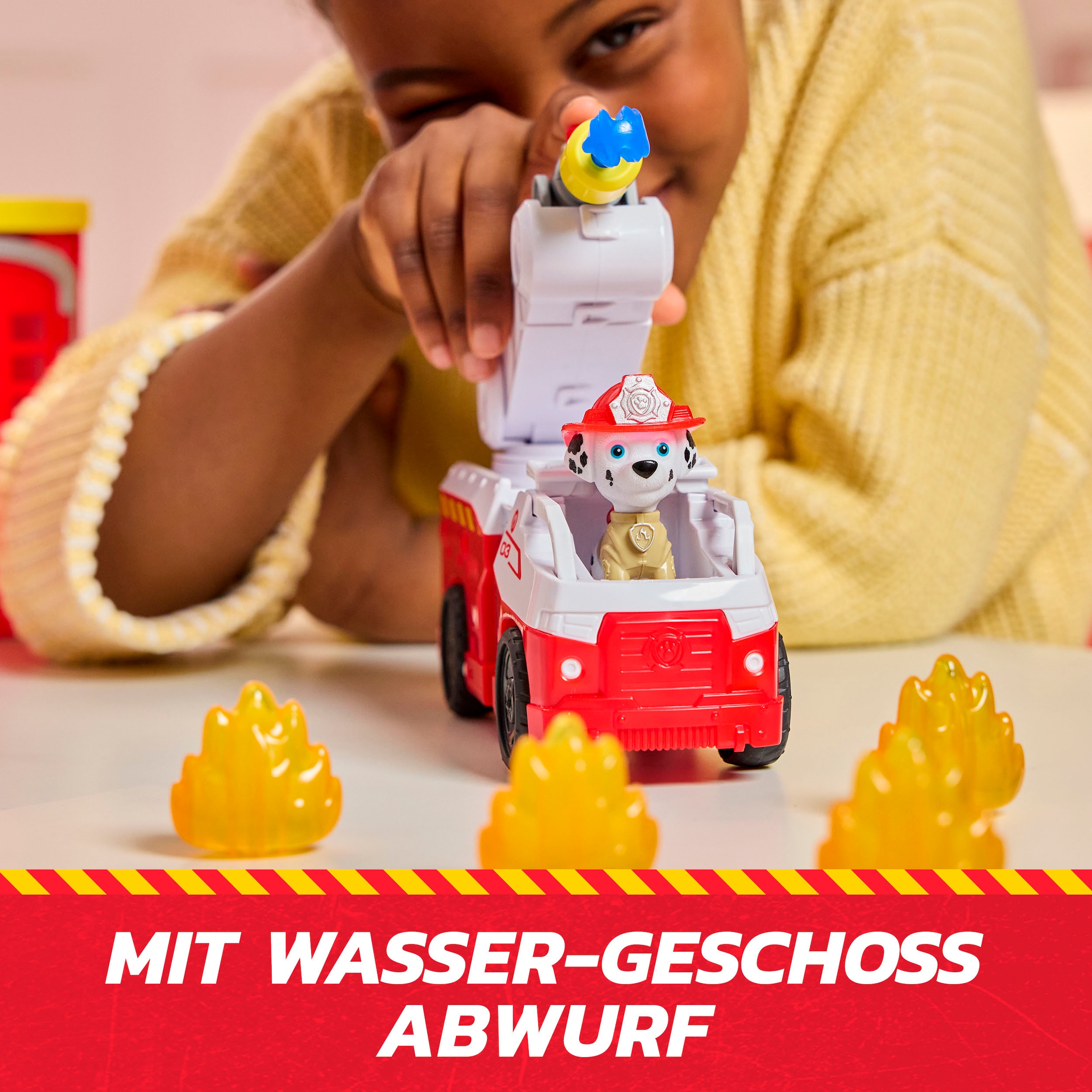 Spin Master Spiel-Feuerwehrwache »PAW Patrol Fire Rescue - Feuerwehr-Station« inkl. Marshall und Fahrzeug; mit Licht- und Soundeffekten