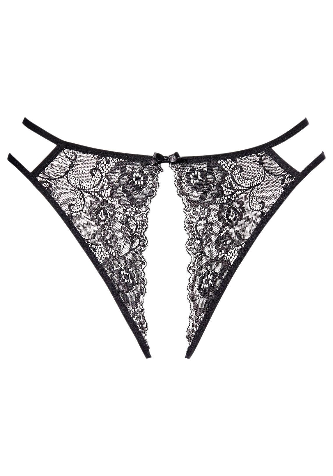 petite fleur gold Slip-Ouvert, bei Spitze aus floraler ♕ transparenter