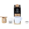 Klein Kinder-Kaffeemaschine »Electrolux, Holz«, mit Kaffeekapseln und Zubehör aus Holz