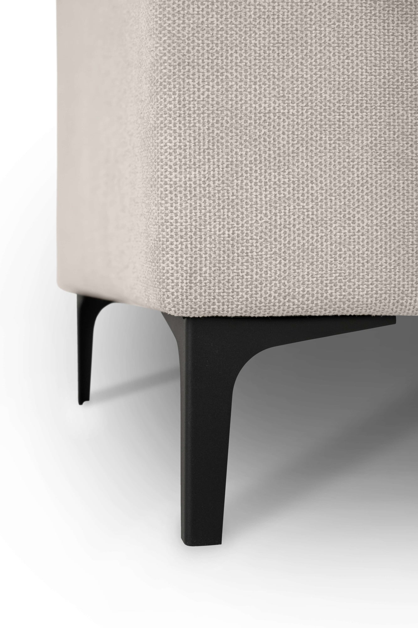 Home affaire Ecksofa »Tournon, L-Form, Breite 256 cm, Webstoff, Chenille«, Designsofa im nordischen Stil, Wellenunterfederung, Metallfüße