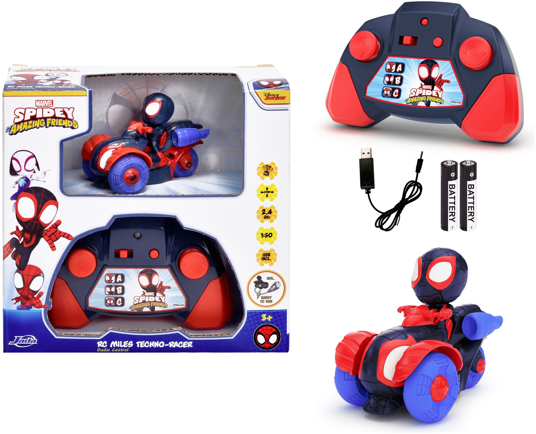 Dickie Toys RC-Auto "RC Miles Techno-Racer 1:50"