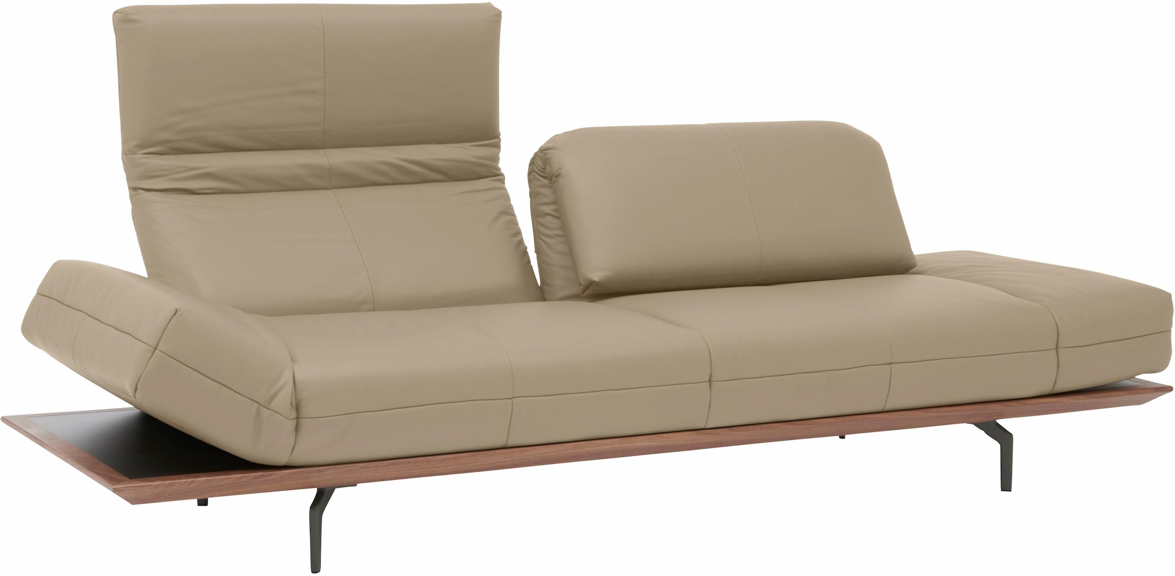 Creation BY ROLF BENZ 3-Sitzer »CR.420, Designsofa, Loungesofa«, in 2 Qualitäten, Holzrahmen in Eiche Natur oder Nußbaum, Breite 232 cm