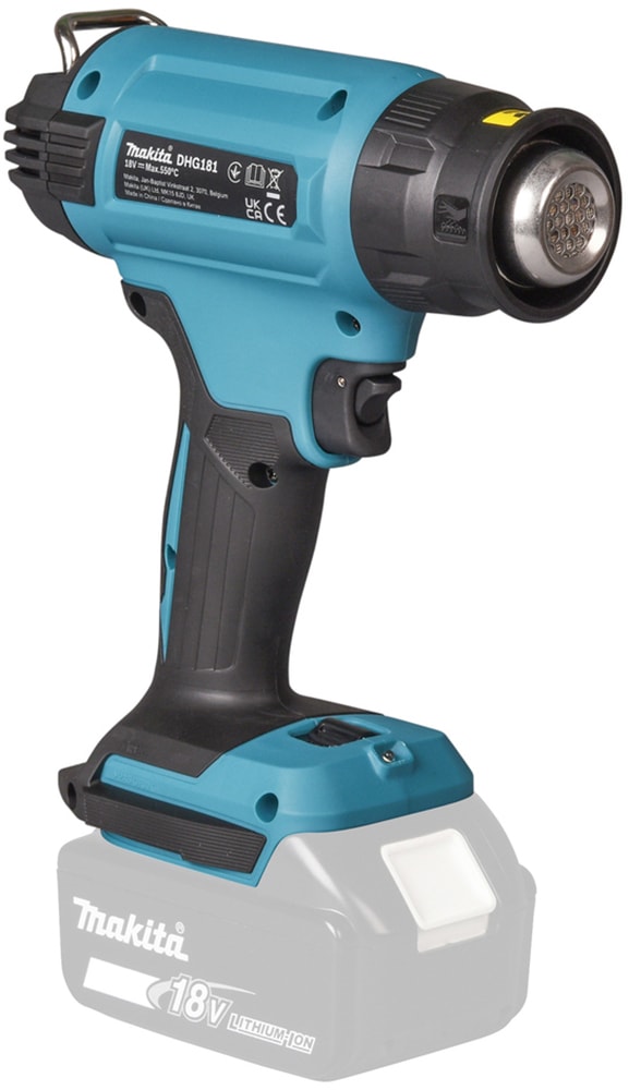 Makita Akku-Heißluftgebläse »DHG181ZK«, LXT 18V • 120-200 l/min • 550° C, mit Koffer, ohne Akku und Ladegerät