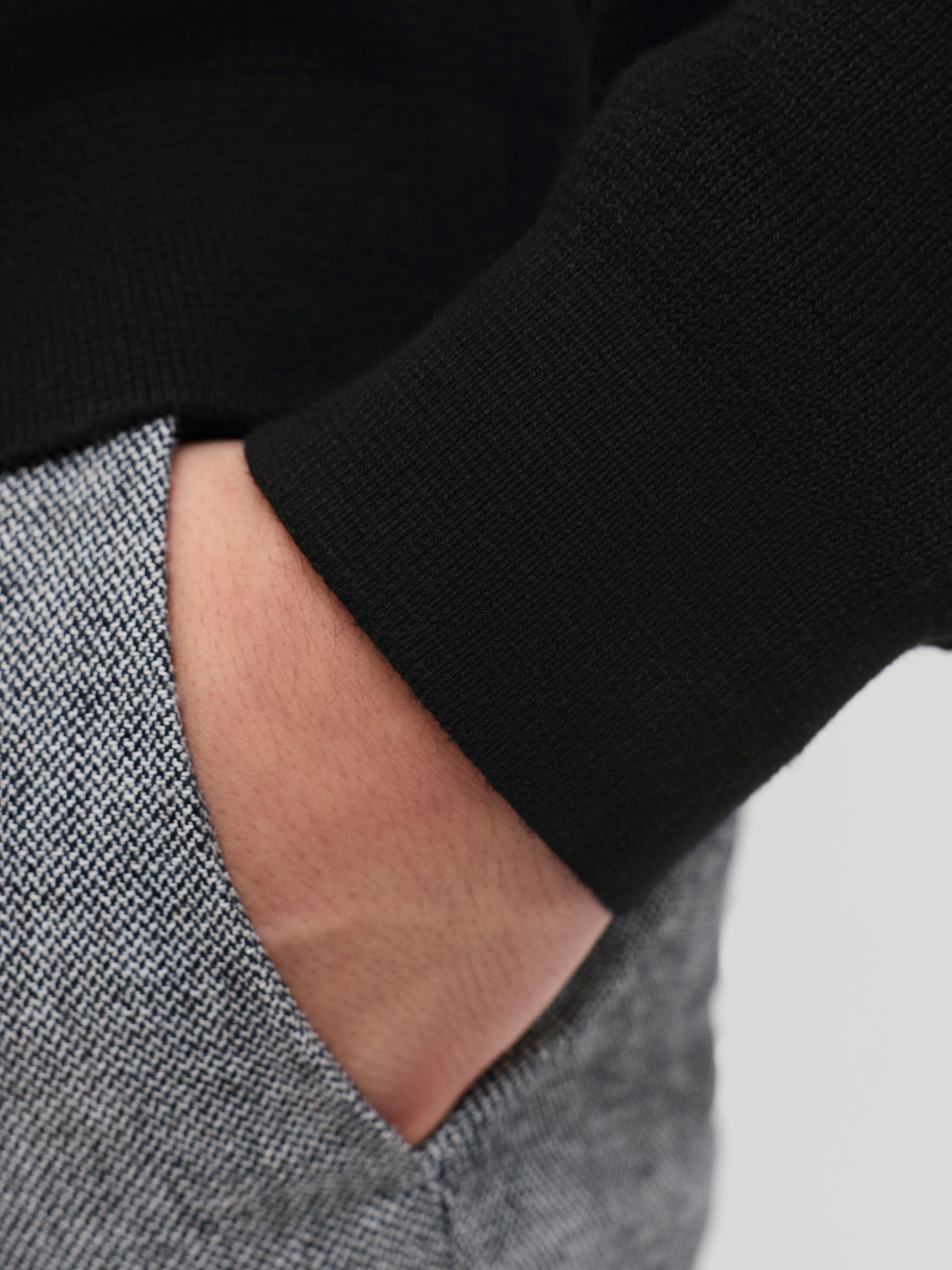 Jack & Jones Troyer »JPRBLAMILANO STITCH KNIT HALF ZIP SN« Baumwolle, relaxed fit