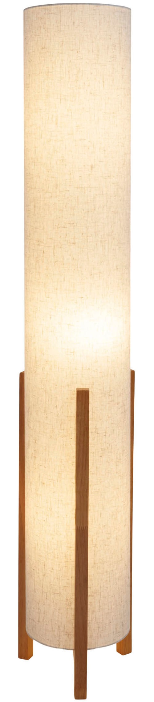 näve Stehlampe »Matida«, 1 flammig, Leuchtmittel E27 | ohne Leuchtmittel, 1xE27 exkl., Holzgestell, Textilschirm natur, H: ca. 32cm, D: ca. 22cm
