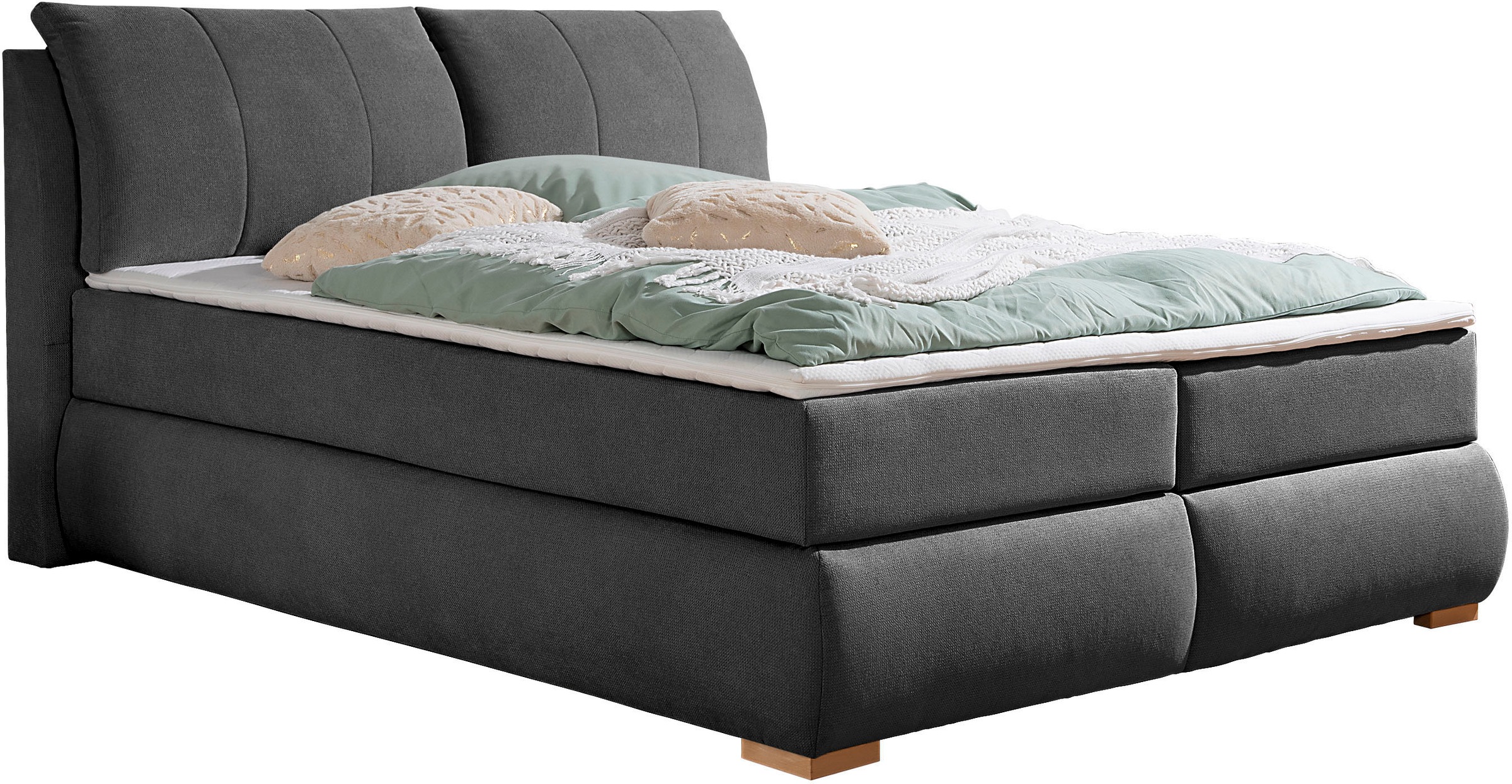 Home affaire Boxspringbett »Breitenthal«, abnehmbare Rückenkissen mit Klettband