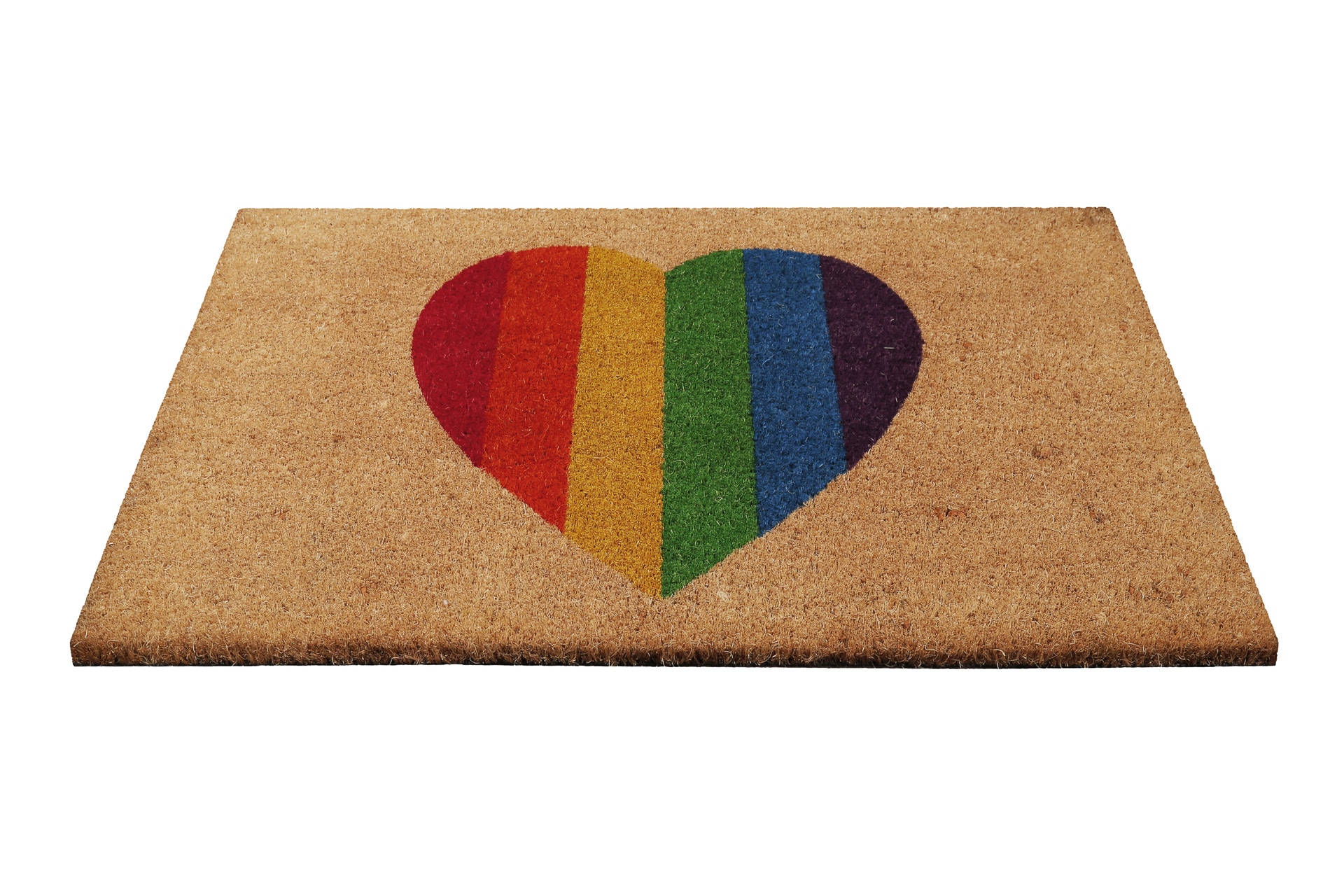 Wecon home Fußmatte »Home Is Where Your Heart Is«, rechteckig, 18 mm Höhe, rutschfest, robust, innen, Außenbereiche überdacht, schwer