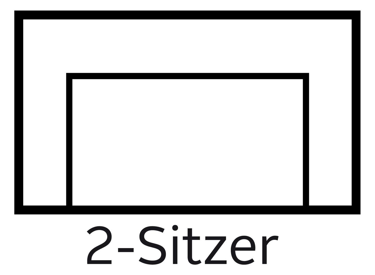 INOSIGN 2-Sitzer »Bengo«, mit Steppung im Sitz- und Rückenbereich, incl. Zierkissen