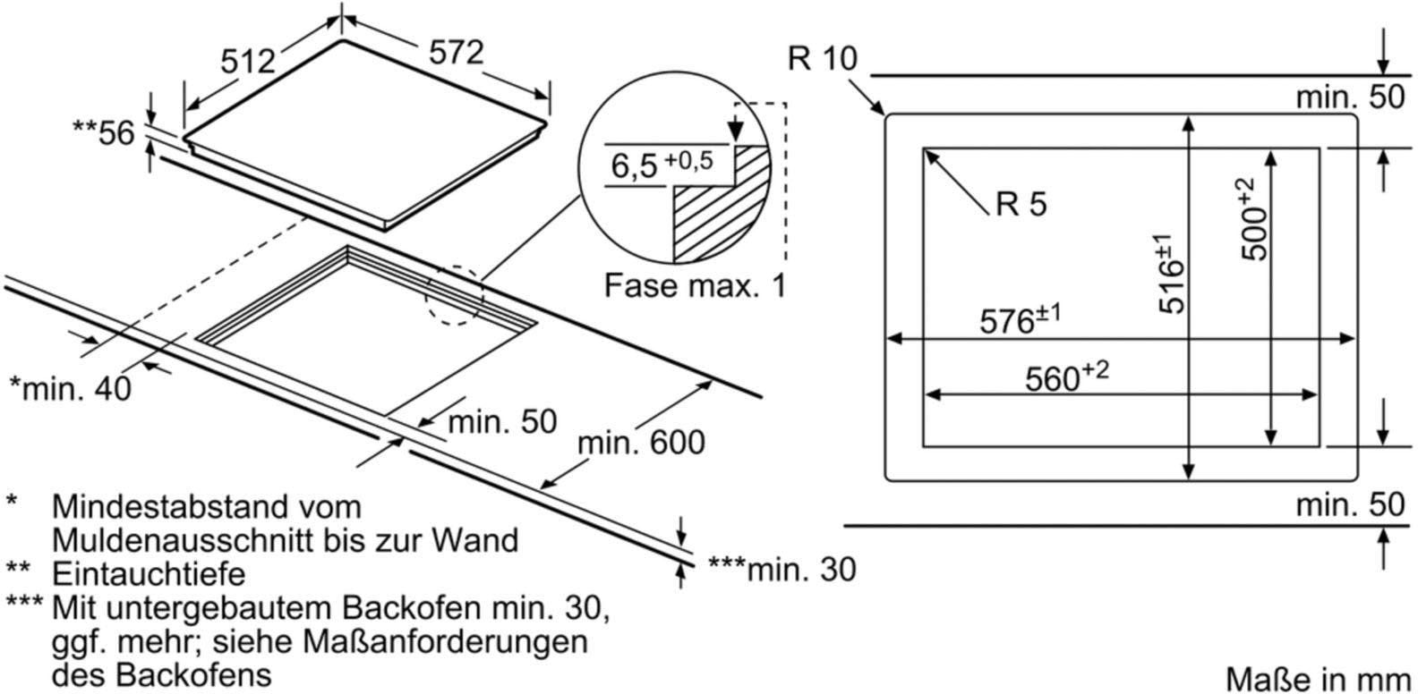 SIEMENS Induktions-Kochfeld von SCHOTT CERAN® »EH601LFC1E«, EH601LFC1E