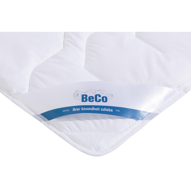 Beco Kunstfaserbettdecke »Antibac«, leicht, Füllung 100% Polyester, Bezug  Microfaser, (1 St.), Ideal für Hausstauballergiker und Personen mit hohen  Hygieneansprüchen