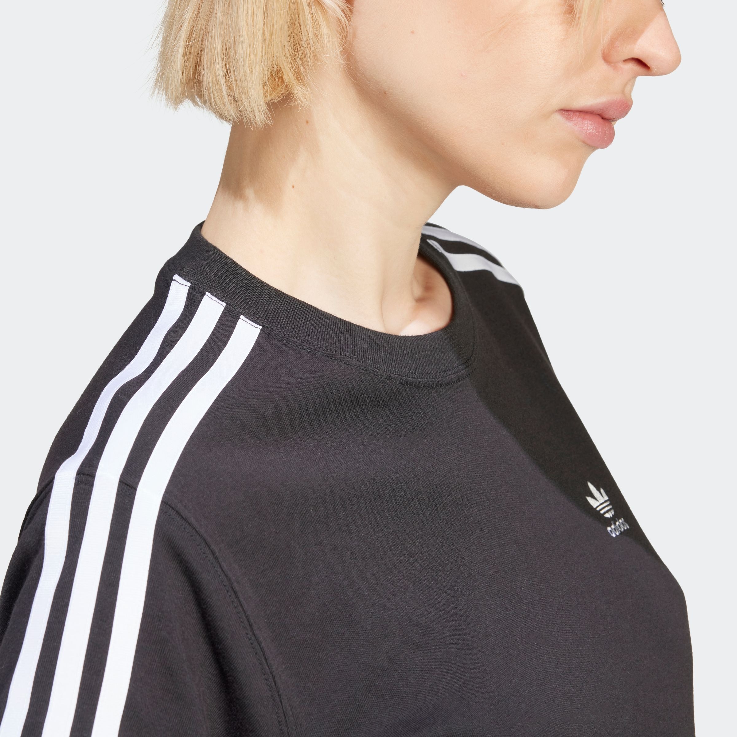adidas Originals T-Shirt »3 STRIPE TEE«, drei Streifen Shirt mit Trefoil Logo
