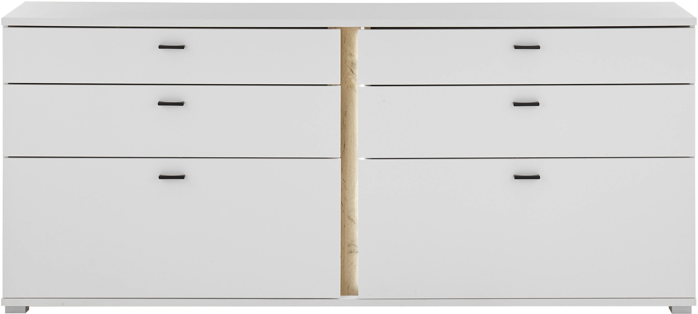 INOSIGN Sideboard »LONG ISLAND«, (1 St.), in moderner Trendfarbe,inklusive senkrechter Beleuchtung,Breite 200 cm
