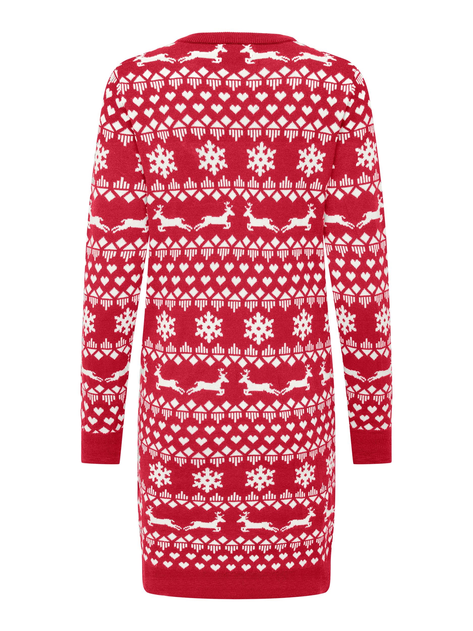 ONLY Strickkleid »ONLXMAS SNOWFLAKE LS DRESS CS KNT«